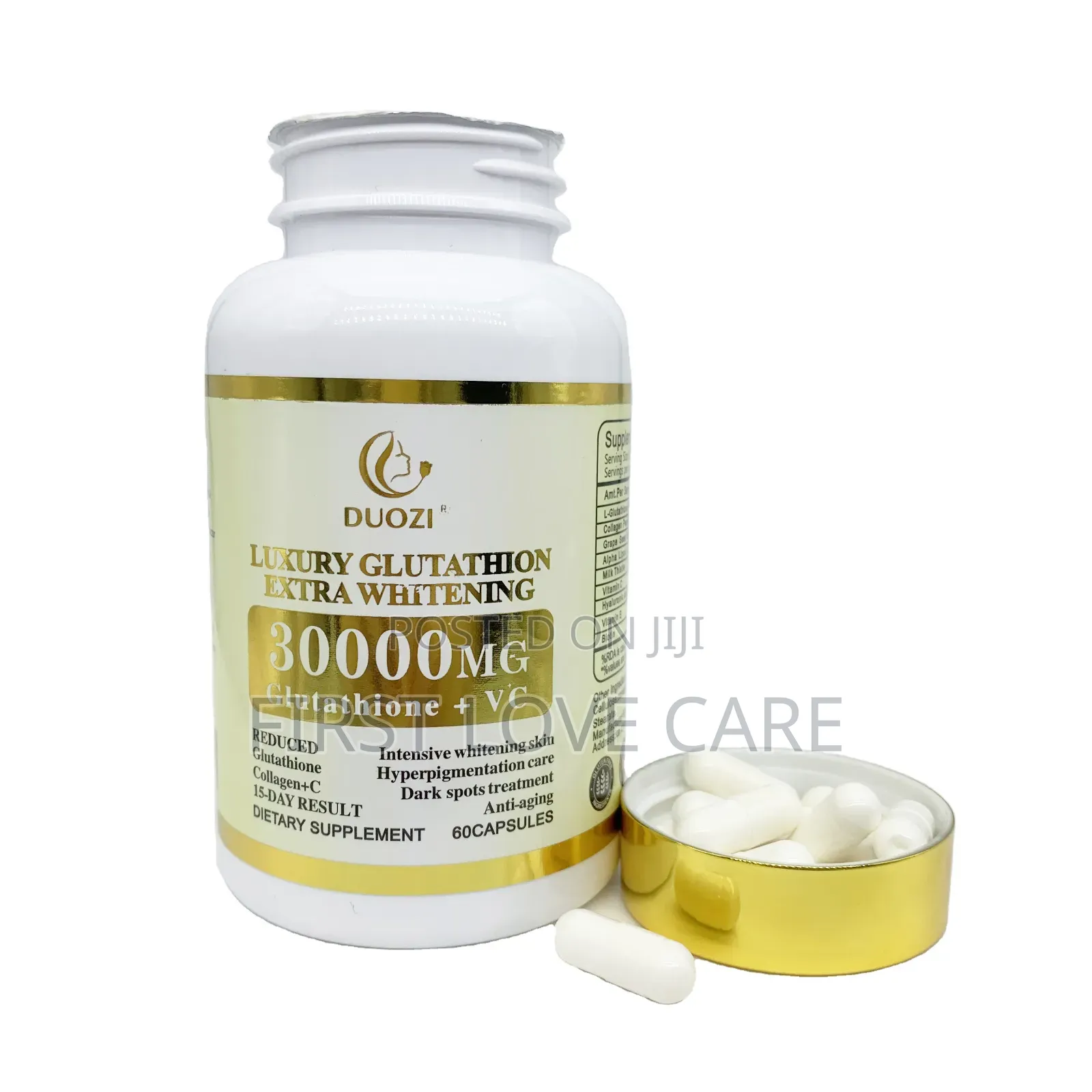 Duozi Luxury Glutathione Extra Whitening Pills 30000mg