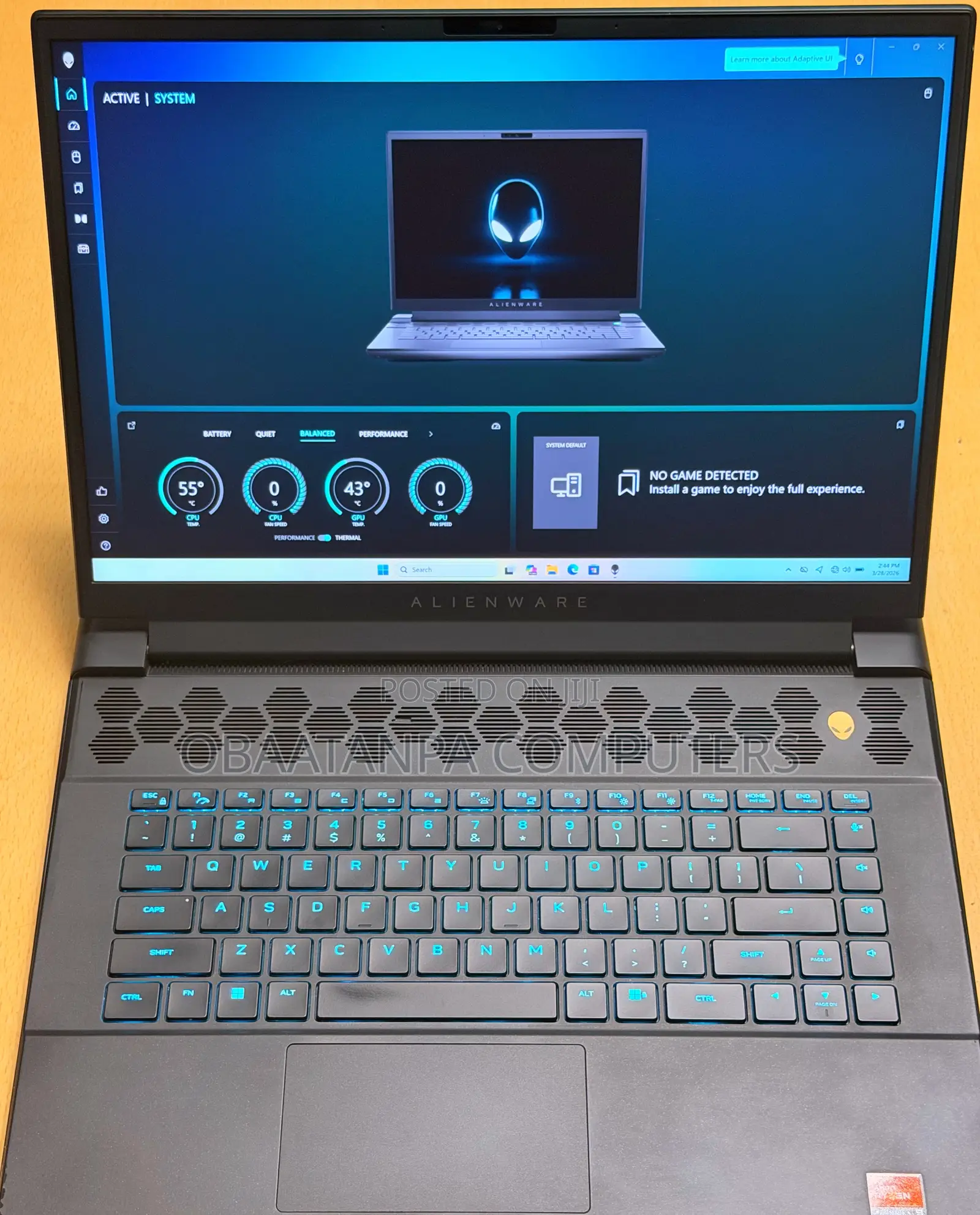 New Laptop Dell Allienware M18 R1 48GB Intel Core i7 SSD 1T