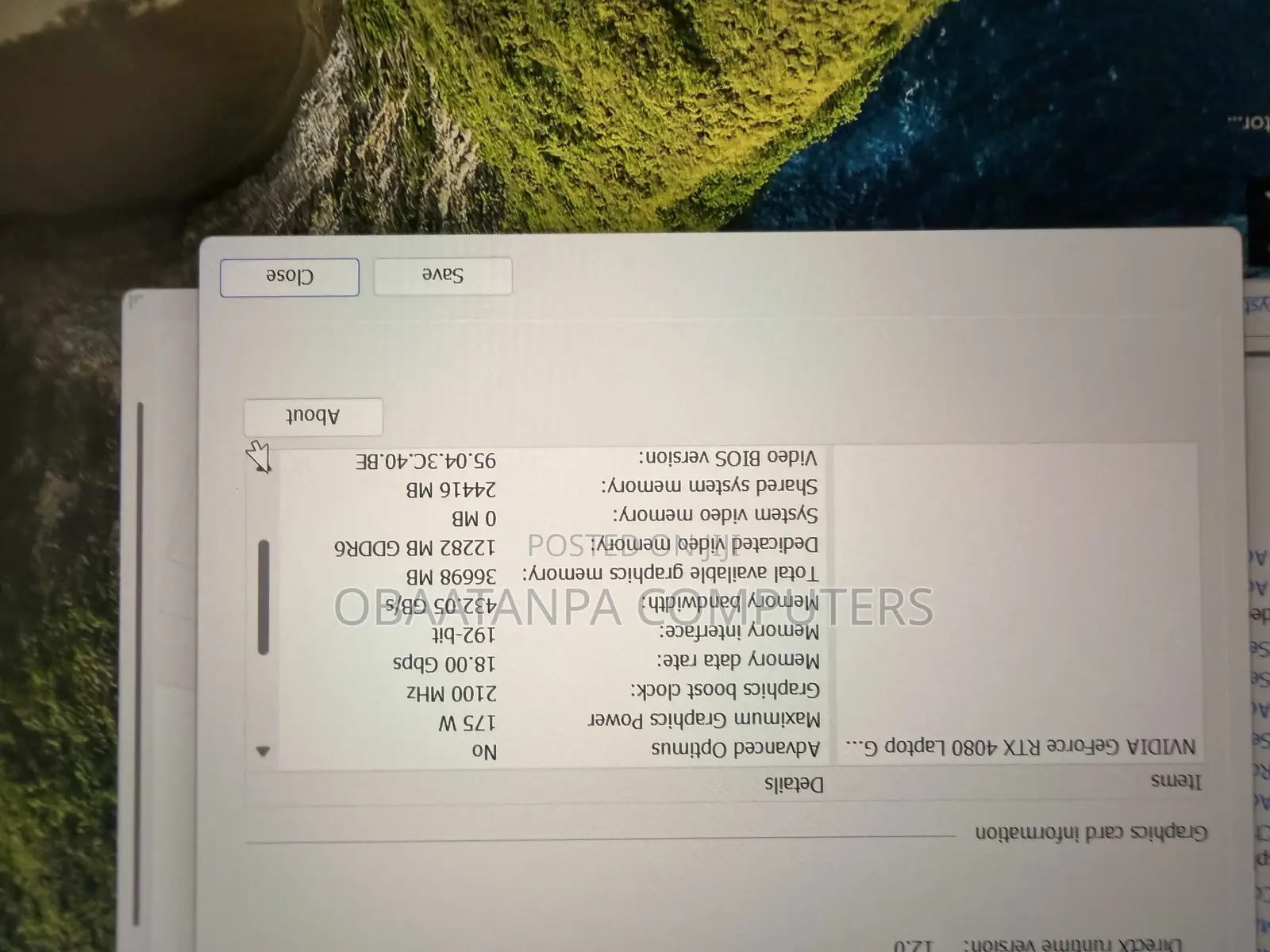 New Laptop Dell Allienware M18 R1 48GB Intel Core i7 SSD 1T