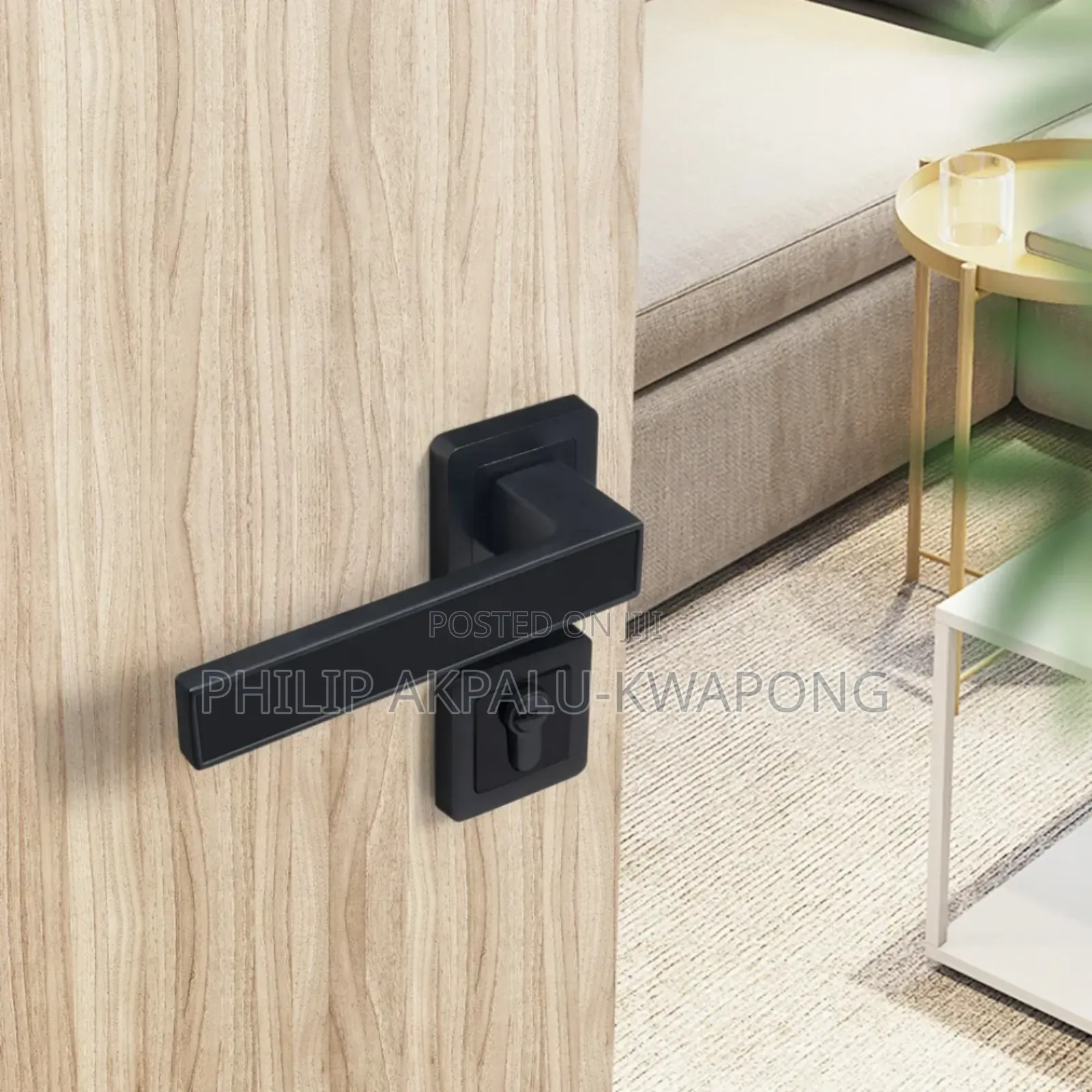 Door Lock Rosette Square Lock Set