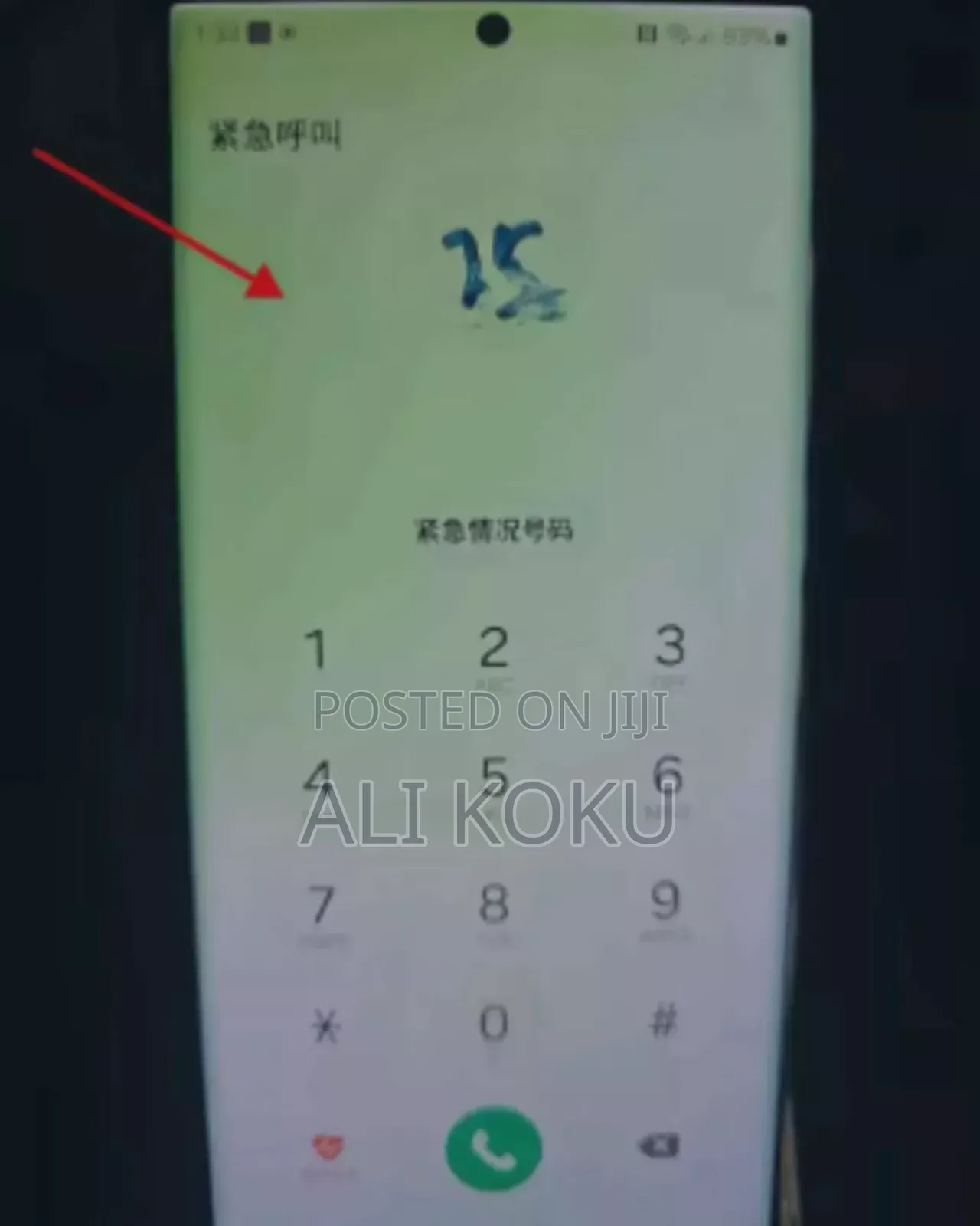 Samsung S22 Ultra Screen , With Green Color