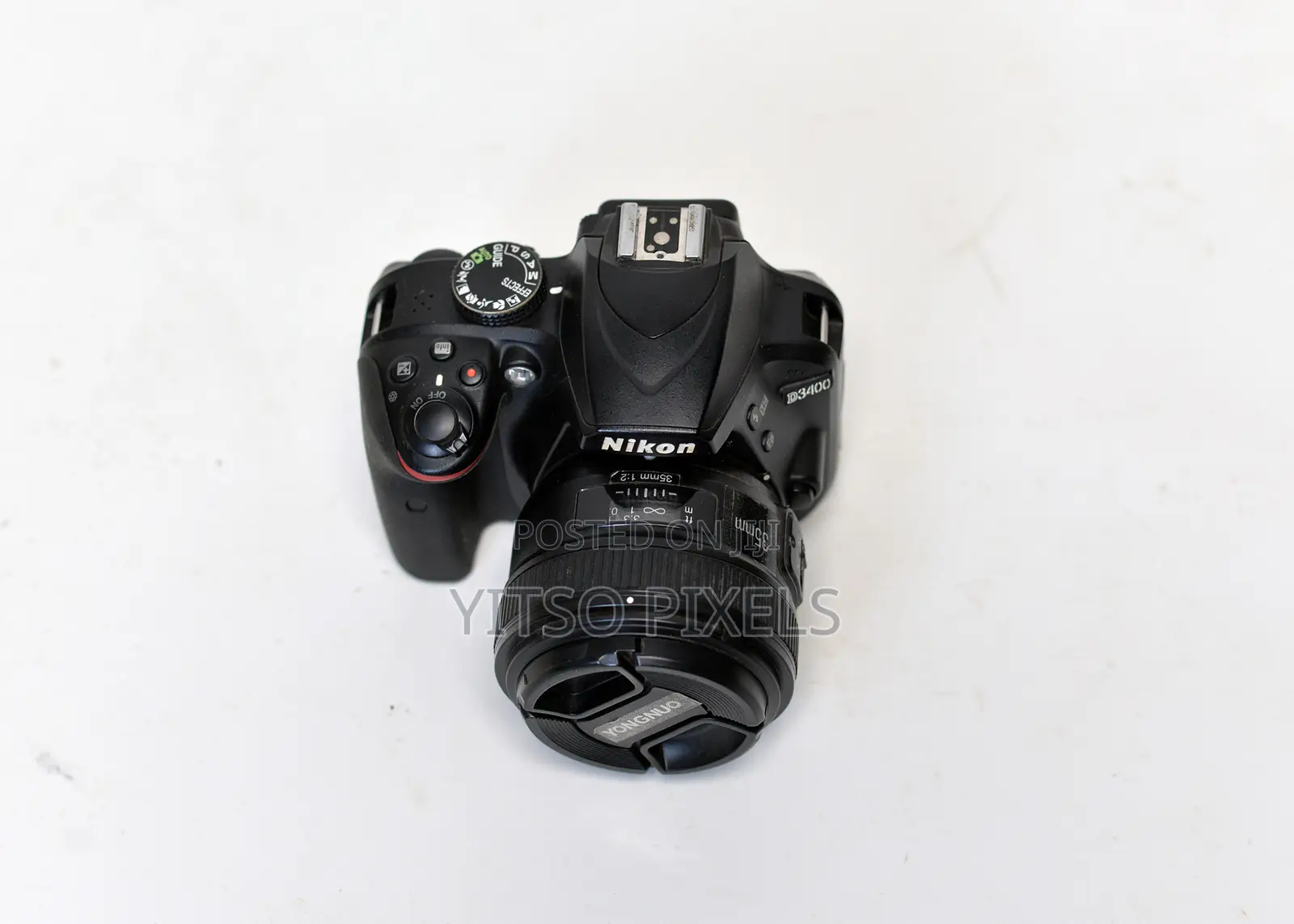Nikon D3400 (Low Shutter Count) + Yongnuo 35mm F/2 Prime Lens