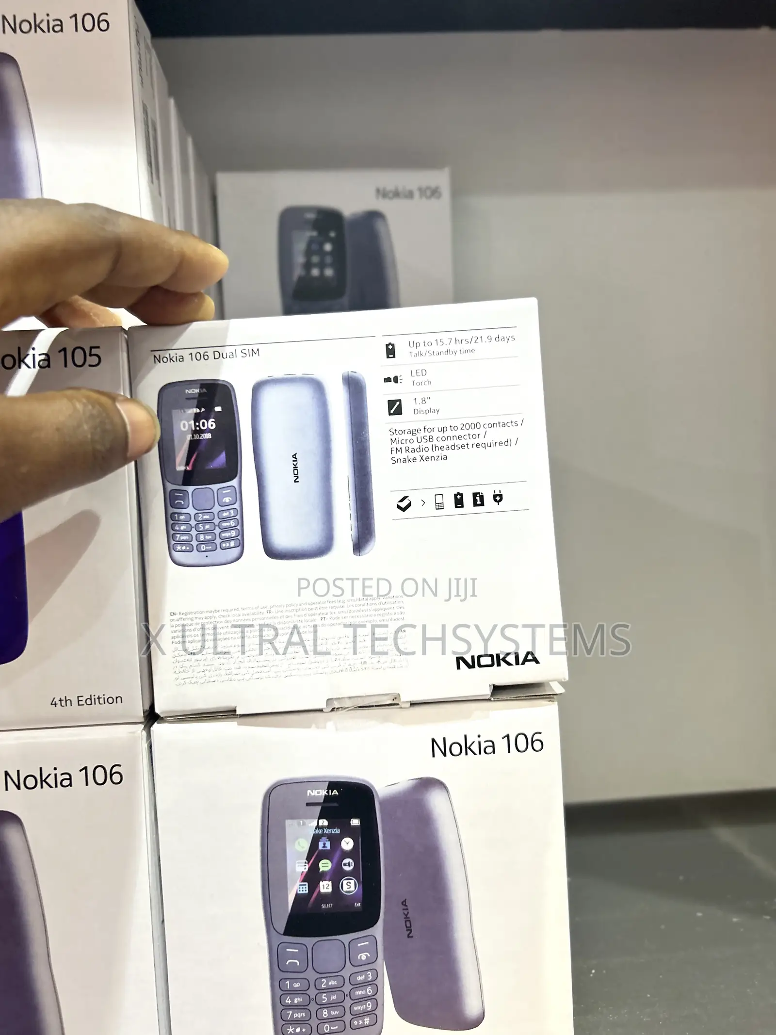 New Nokia 106 Black