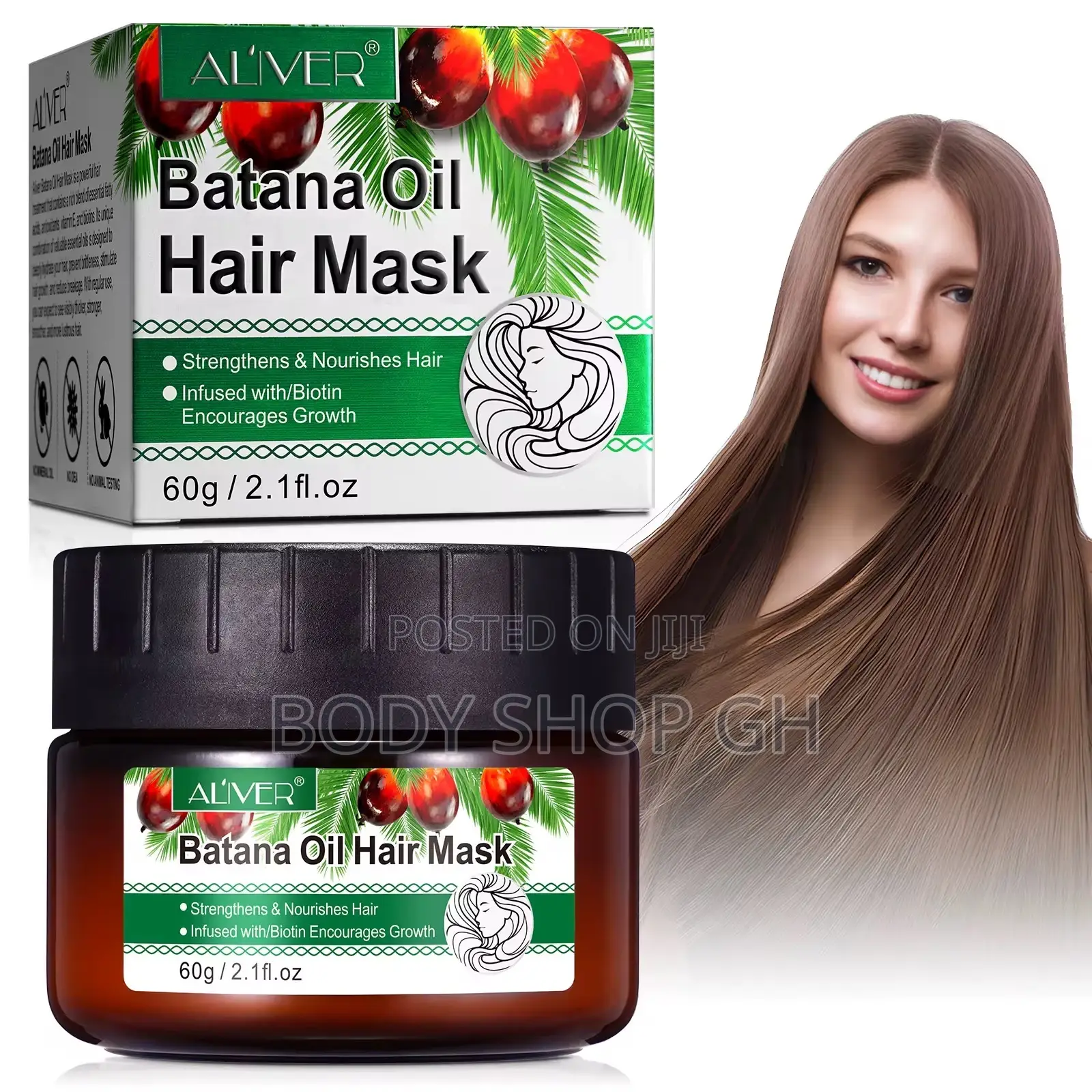 Batana Oil - Cold Pressed Hair Mask for Scalp Health, Thicker Hair