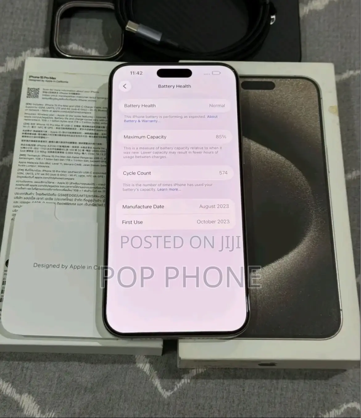 Apple iPhone 15 Pro Max 256 GB Silver