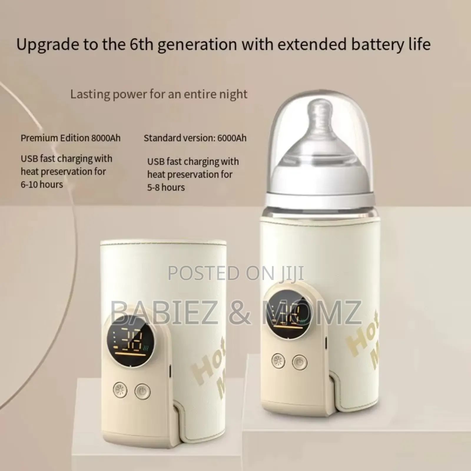 Rechargeable Baby Bottle Warmer – Portable Milk Heater