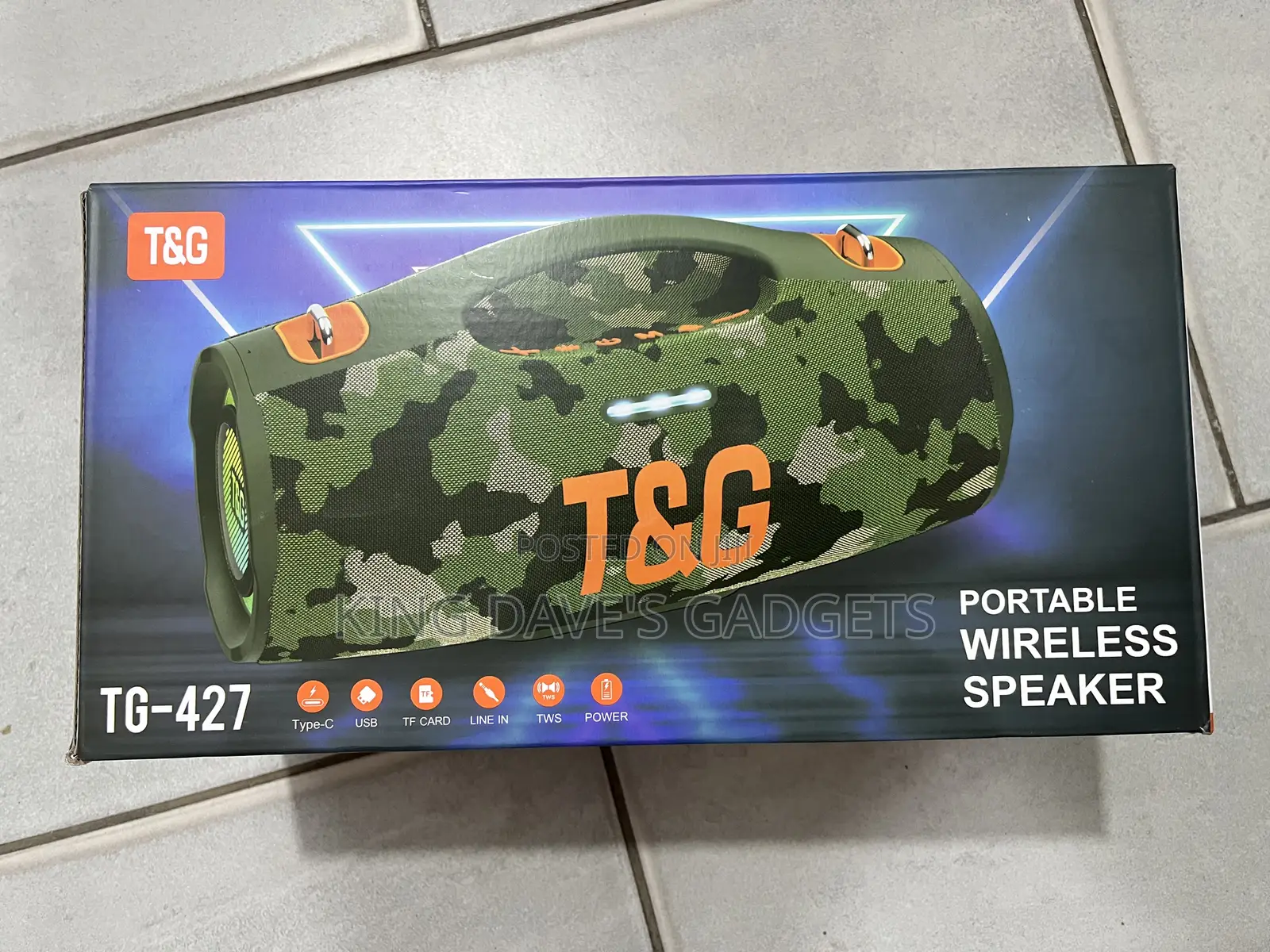 T G Tg-427 Portable Wireless Bluetooth Speaker