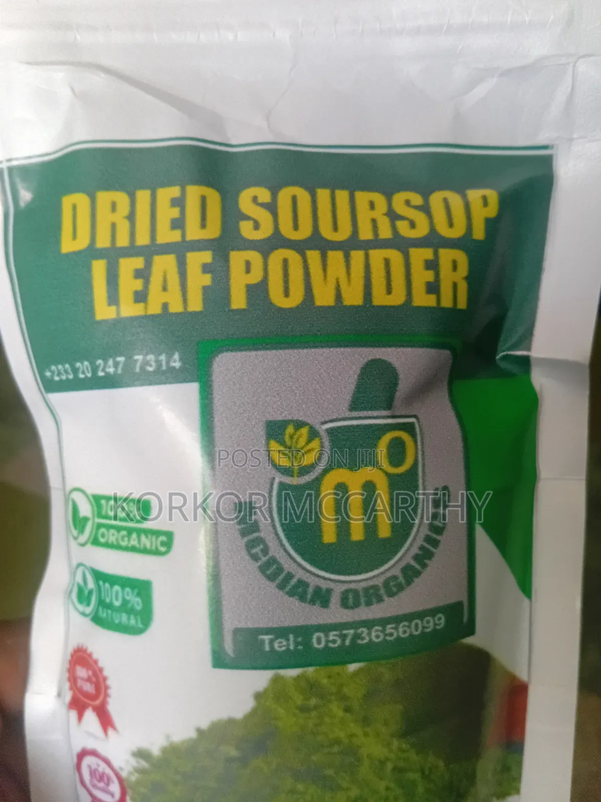 Dried Soursop Leaf Powder