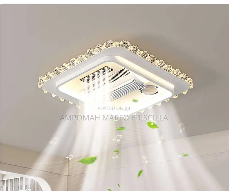 Luxury Bladeless A.C Fan With Light and Voice Control