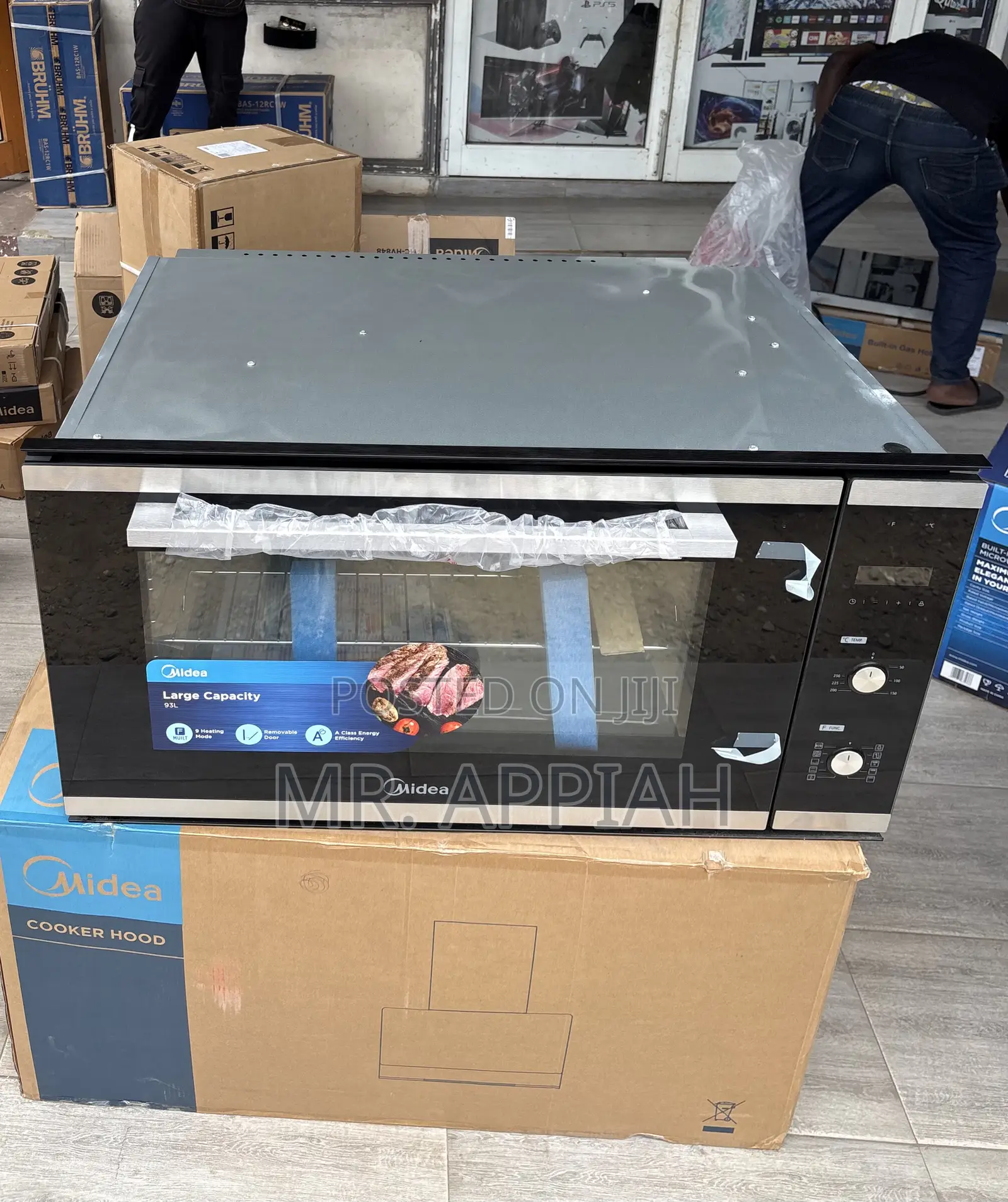 Get Authentic Midea Built in Electric Oven(93m90do-B)Tempered Glass) 