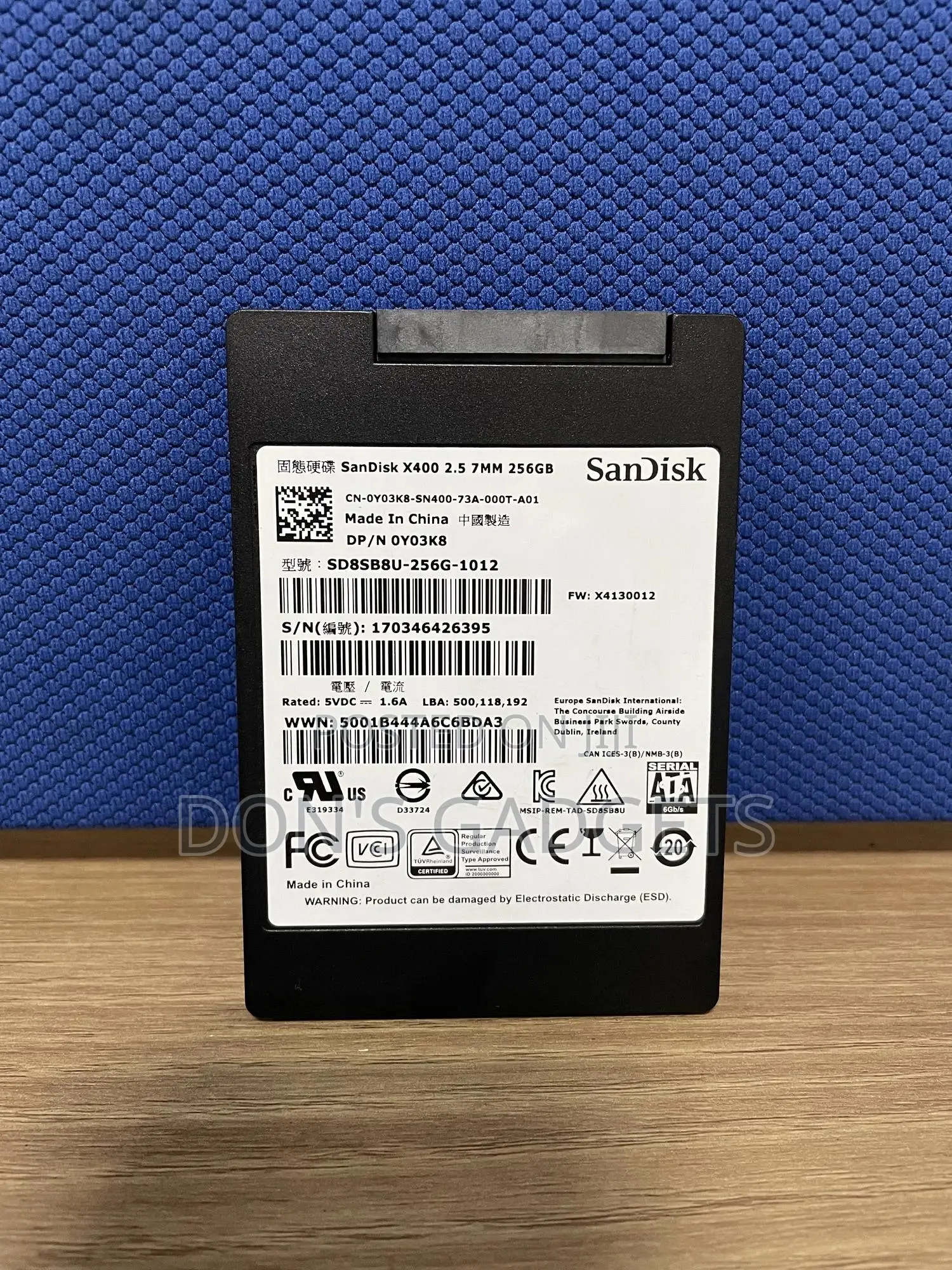 Sandisk SSD 256g