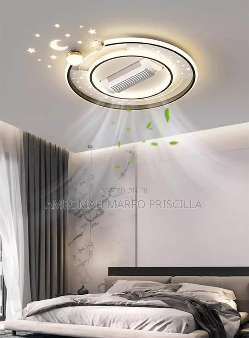 Bladeless Luxurious A.C Ceiling Fan Light