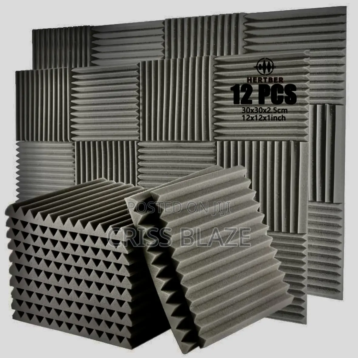 12 Pieces Studio Acoustic Foam Panels