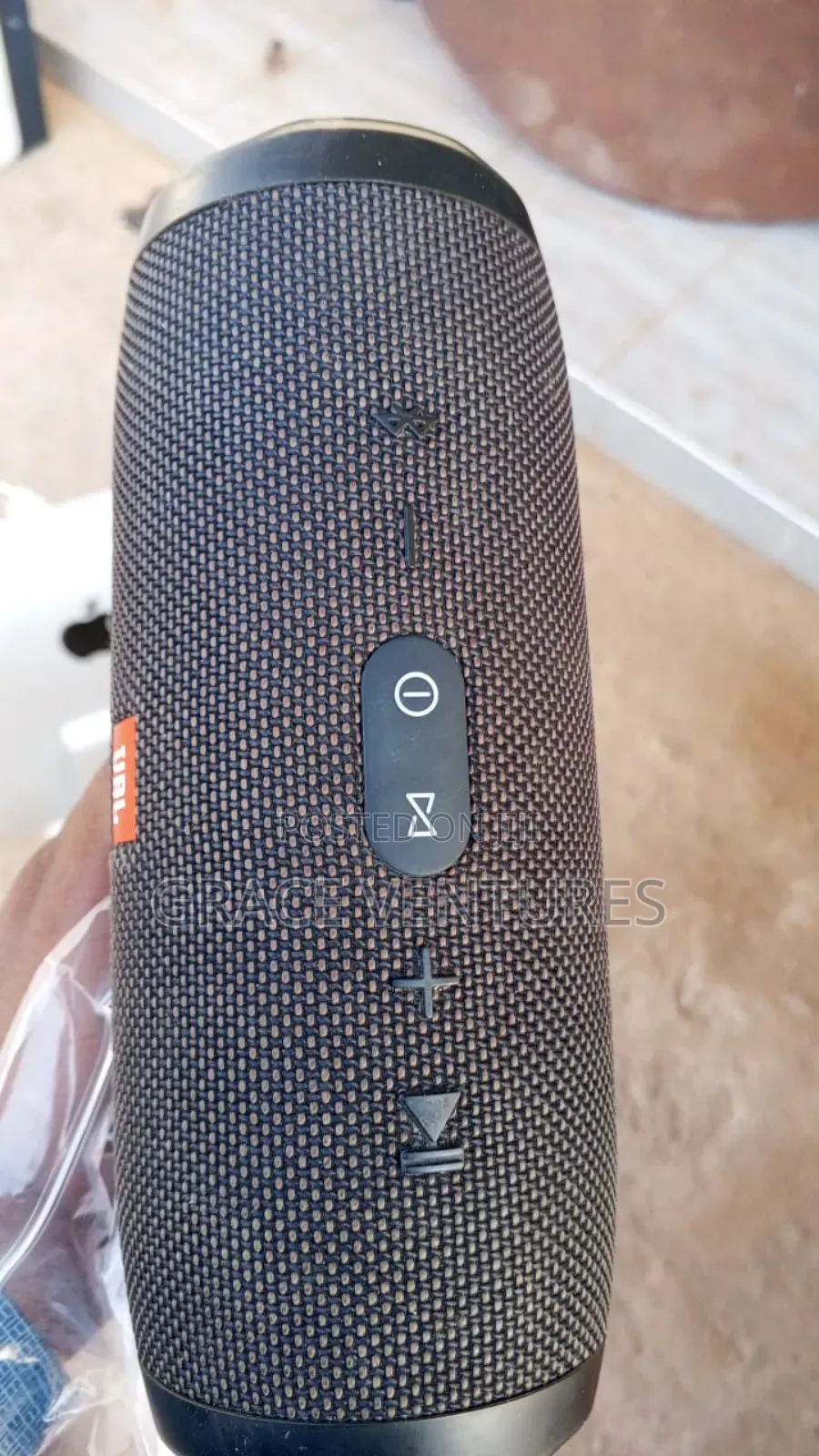JBL Charge 3 Portable Bluetooth Speaker (Black)