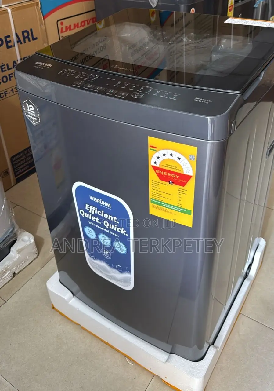 Durable Fully Automatic Washing Machine 9kg Bruhm