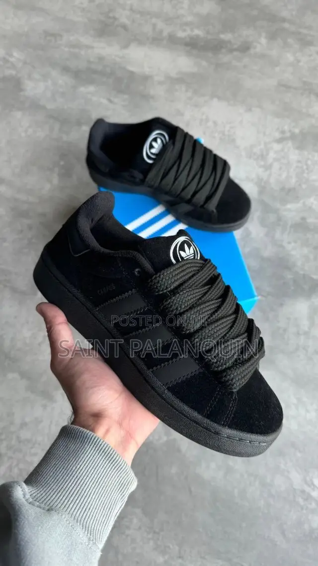 All Black Adidas Campus