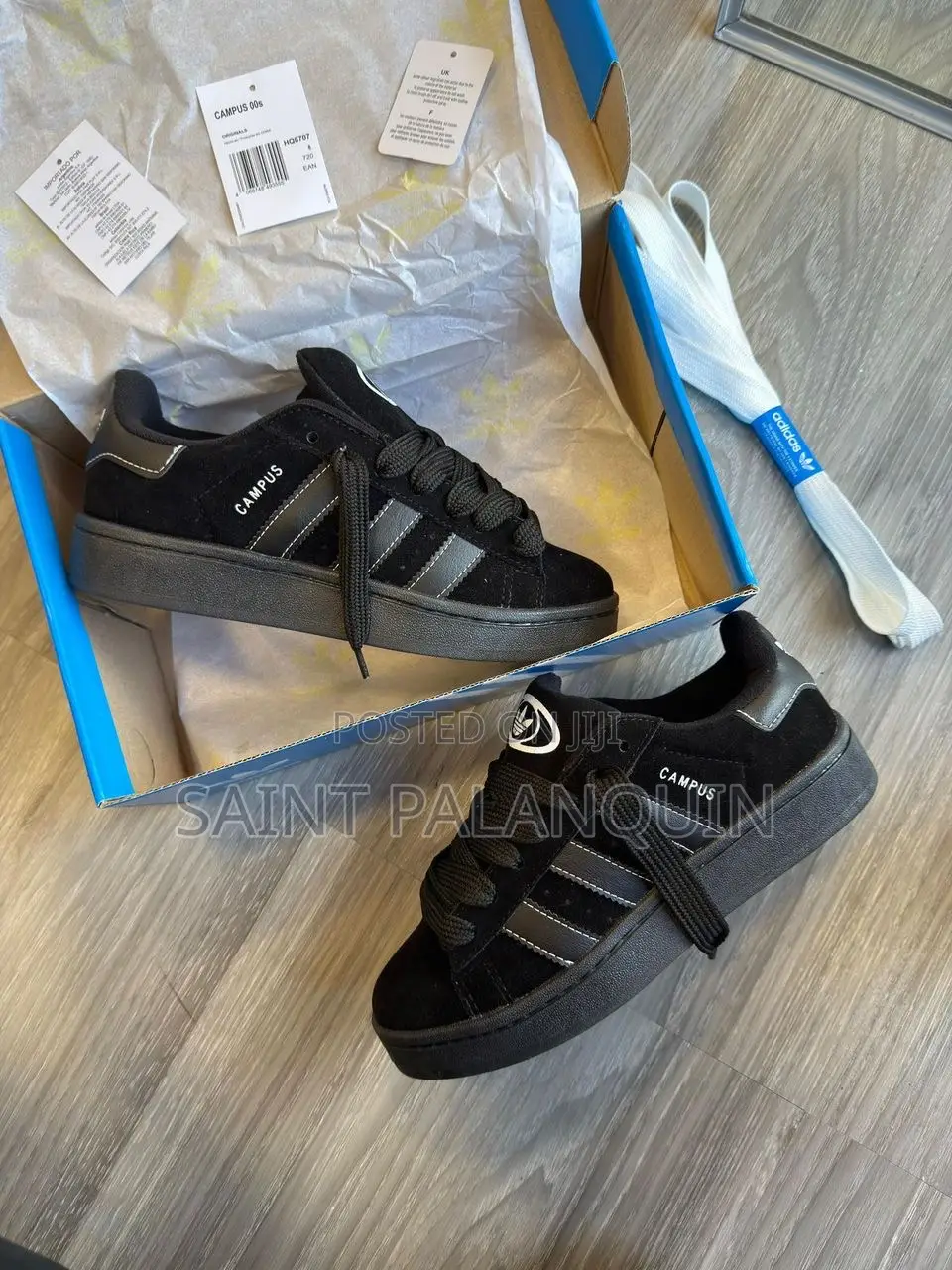 All Black Adidas Campus
