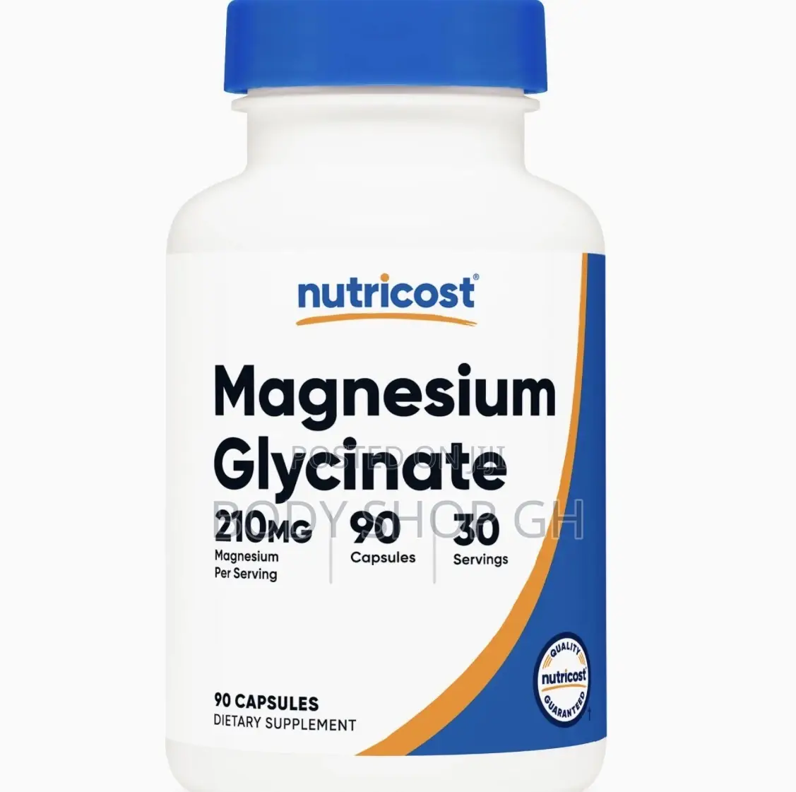 Magnesium Glycinate Capsules (90 Capsules, 210 Mg Per Serving)