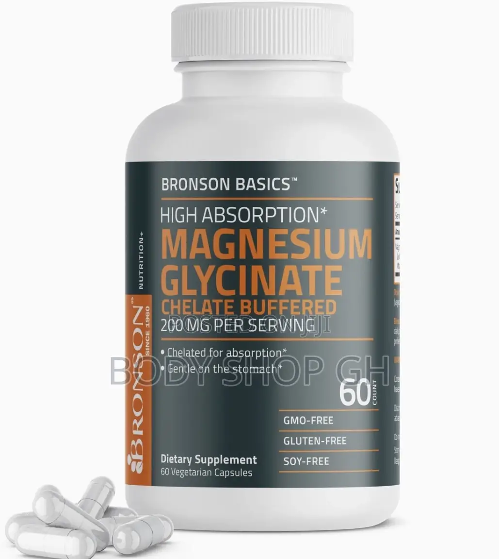 Bronson Magnesium Glycinate 200 Mg - Chelated For High Absorption