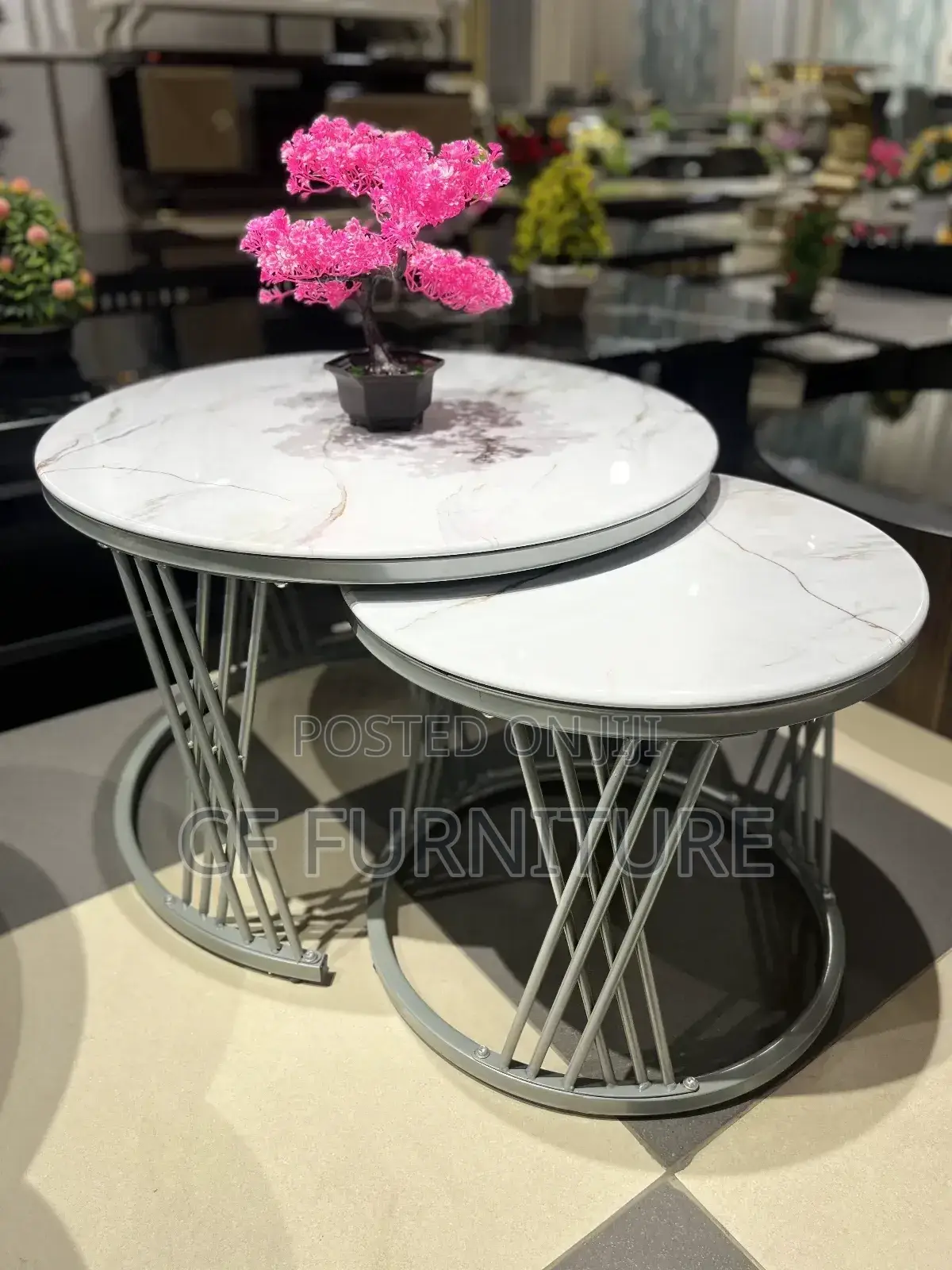 Modern 2-in-1 Marble Center Set