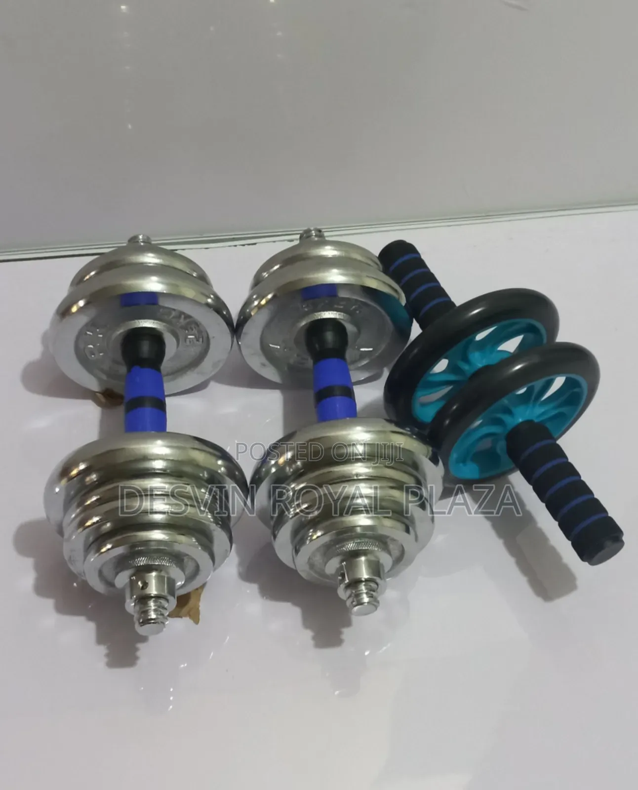30kg Kg Dumbbell + Ab Wheel Roller
