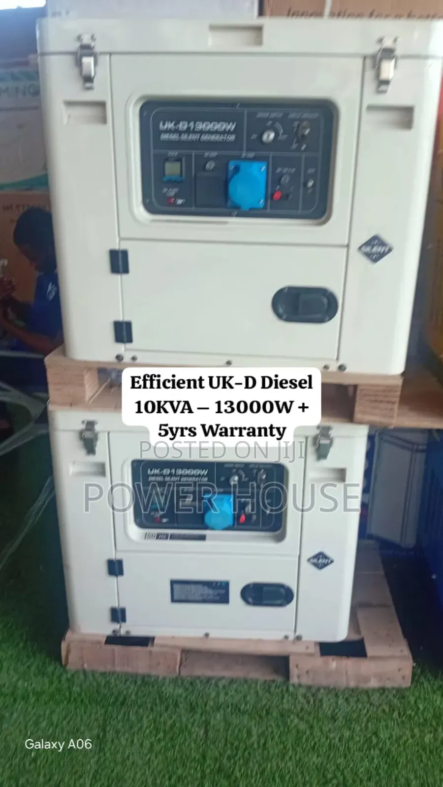 Durable Uk-D 10kva Diesel Generator 13000w – 10kva Rated, 5yrs