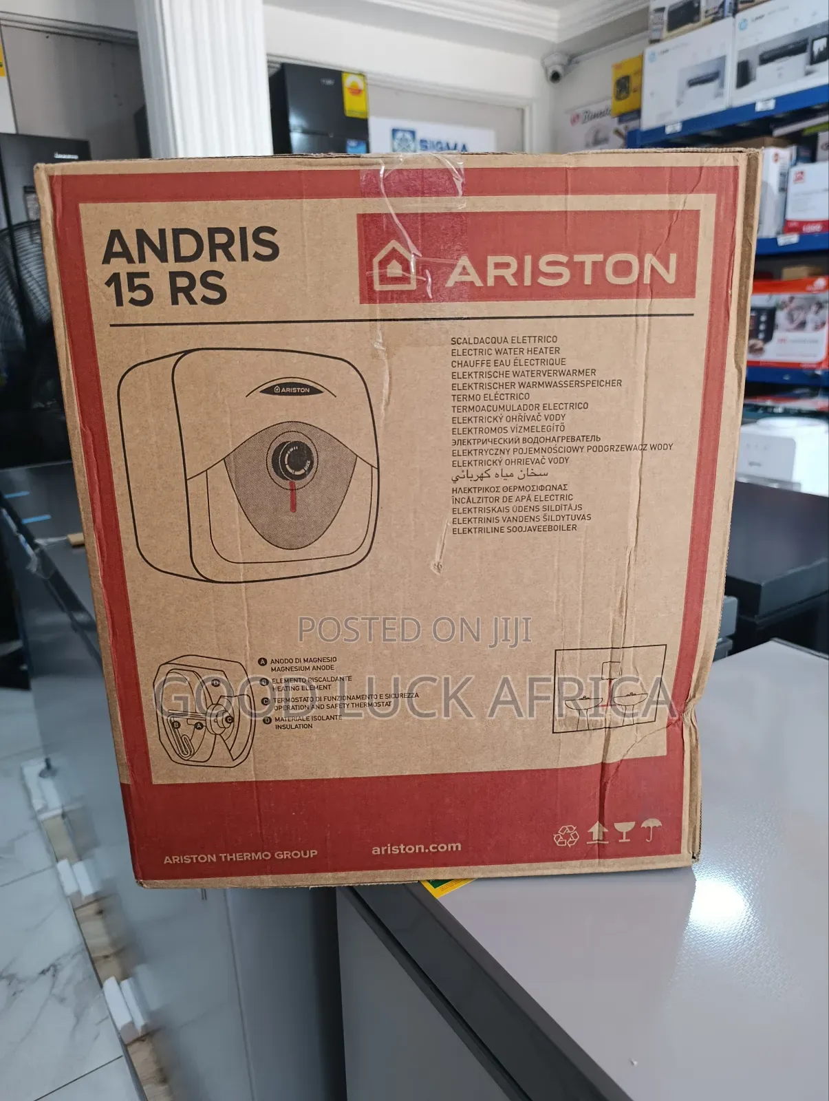 Ariston Andris 15ltr Water Heater Italy