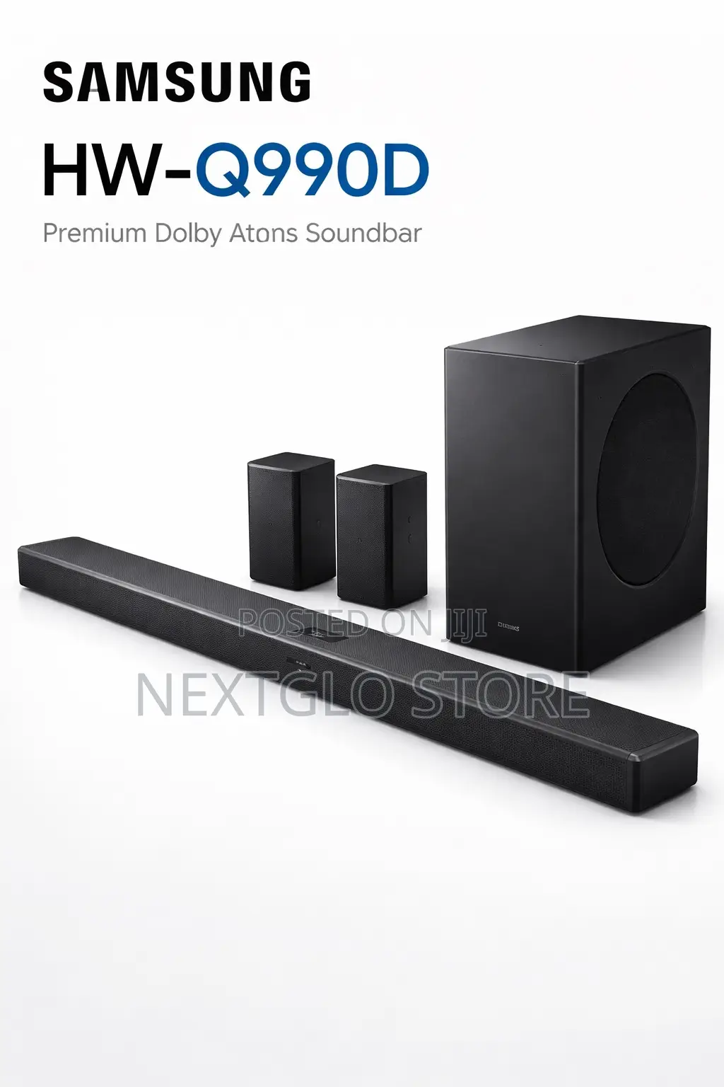 Samsung Q990d 11.1.4ch Soundbar W/Wireless Dolby Atmos Audio,