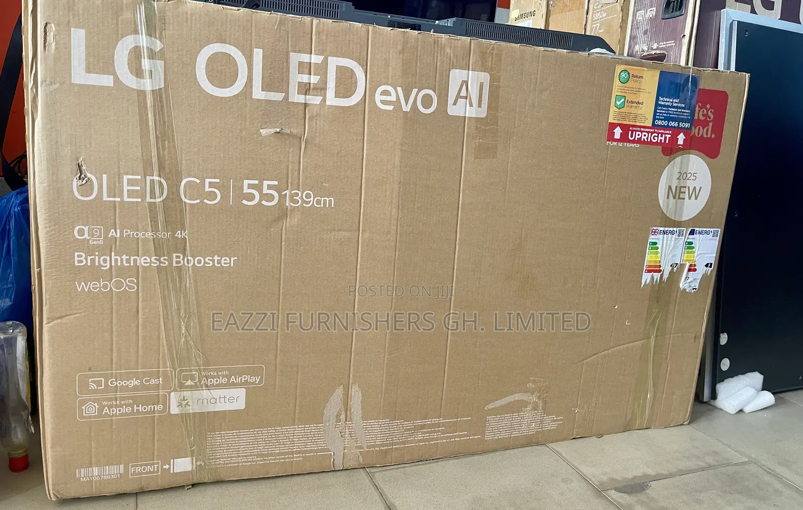 Alpha 9 Ai Processor Gen8, 144hz Lg C5 Real Uhd 55 Inches Tv Uhd