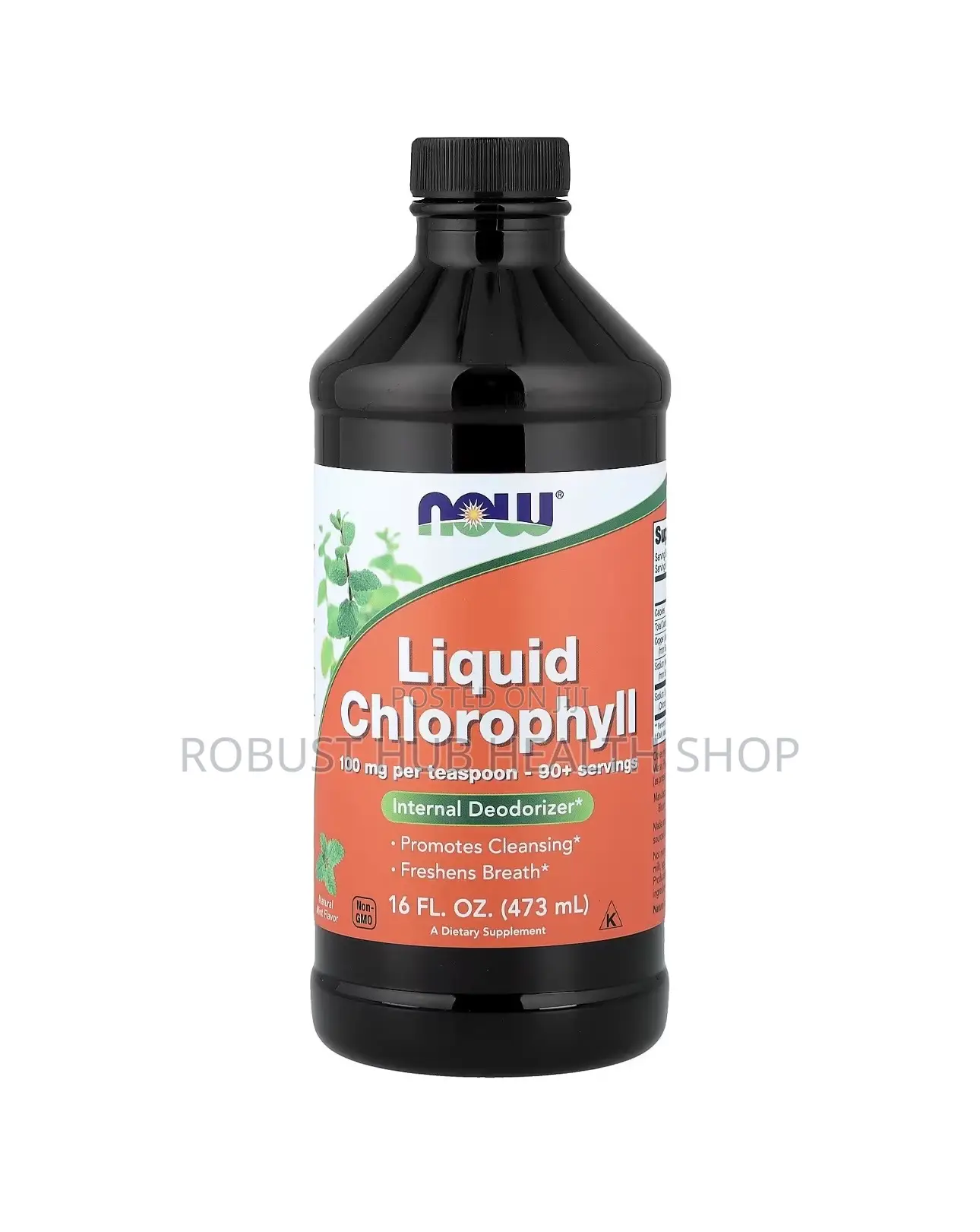 Liquid Chlorophyll, Mint Flavour
