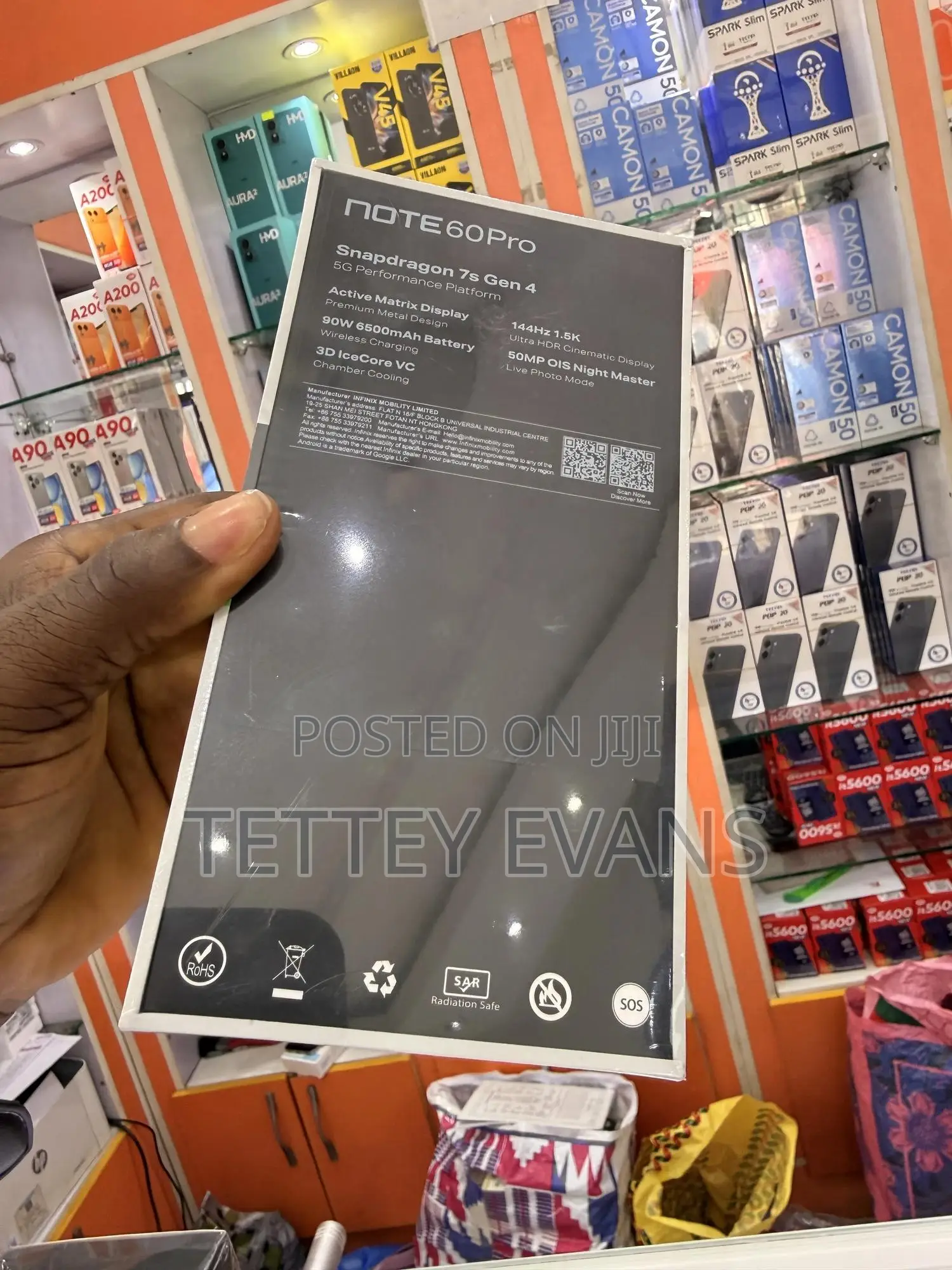 New Infinix Note 60 Pro 256 GB Gray