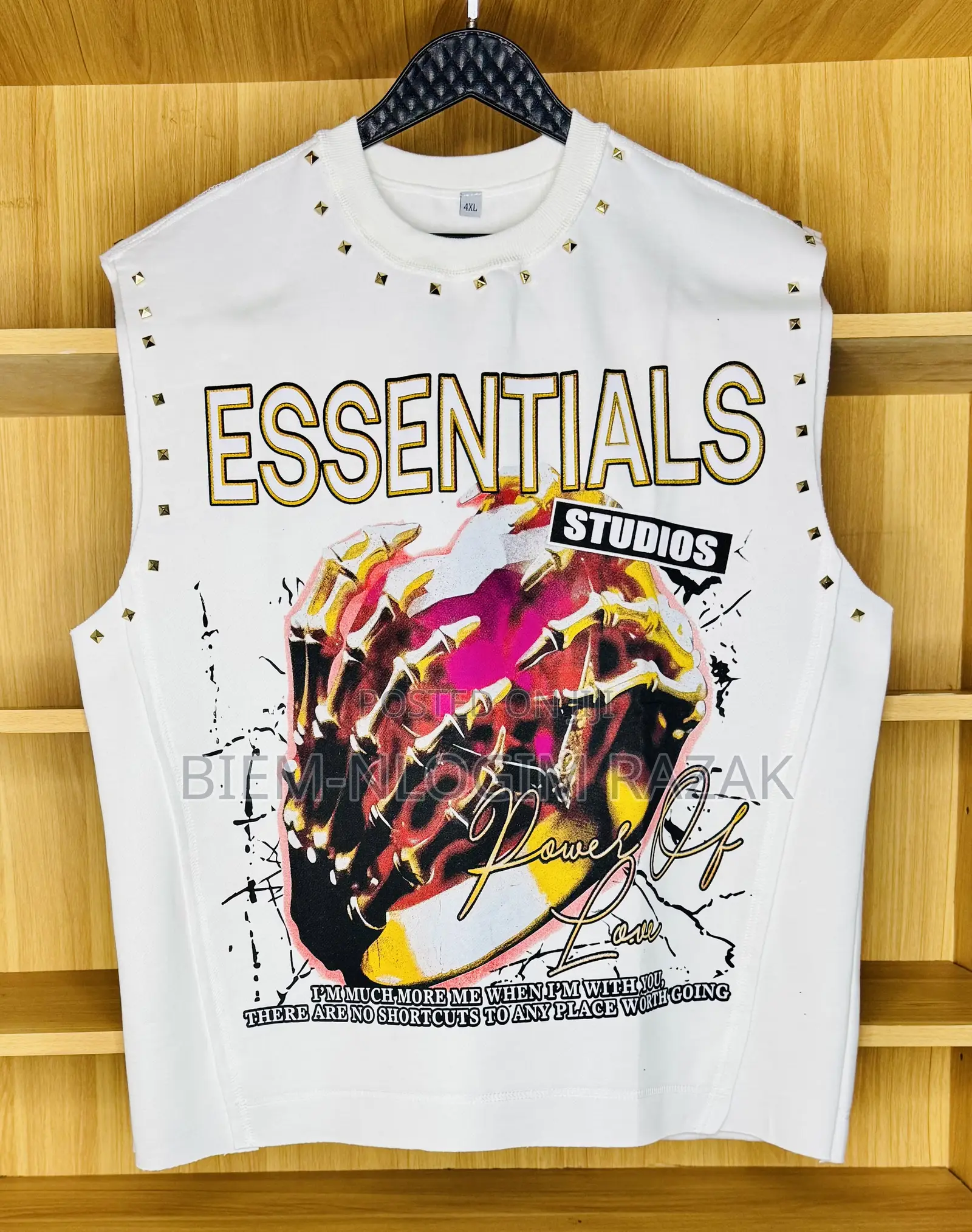 Essentials Thick N Heavy Crop Armless Tshirts Available in Stock