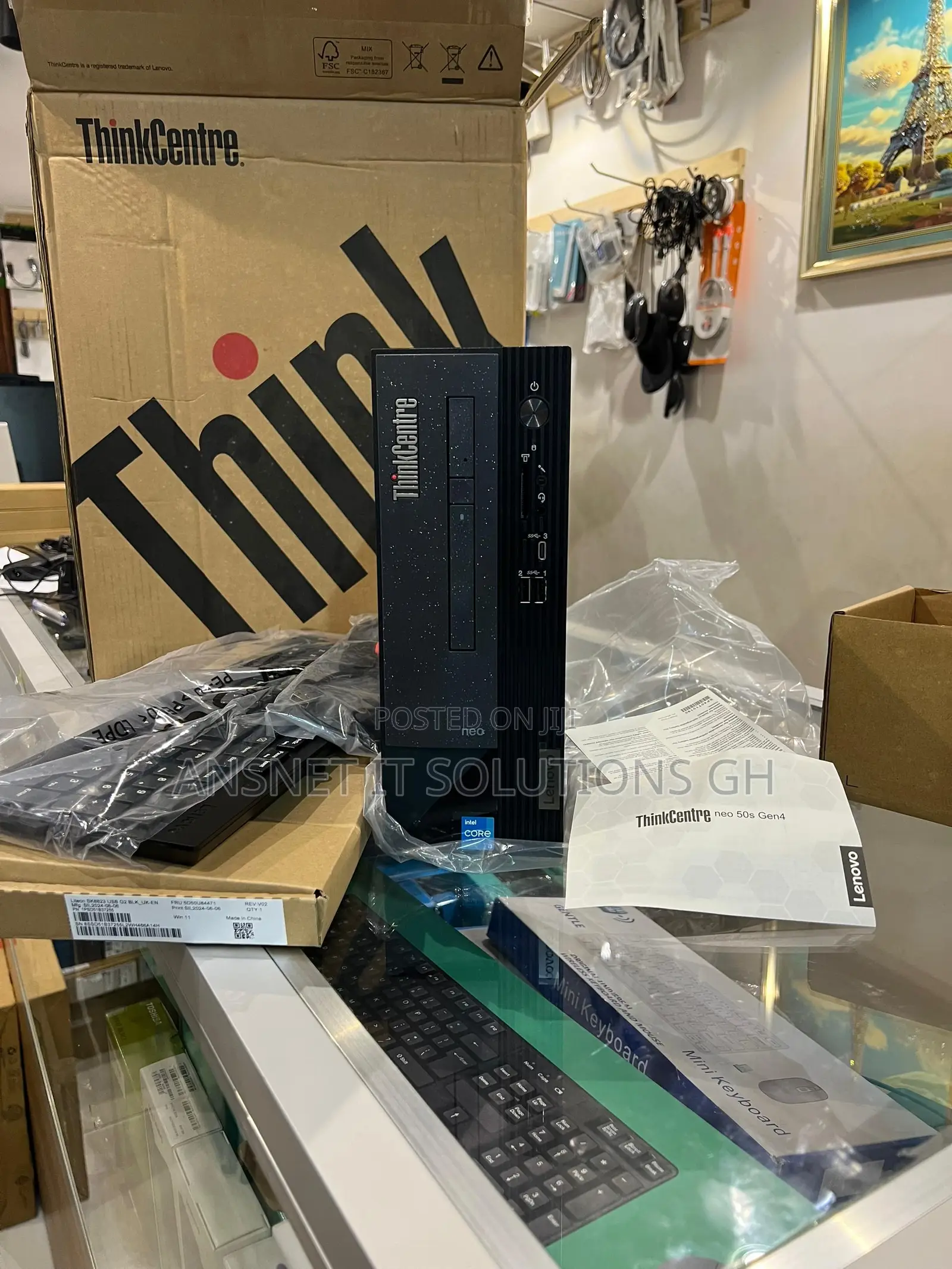 New Lenovo ThinkCentre Neo 50T 8GB Intel Core i3 SSD 256GB