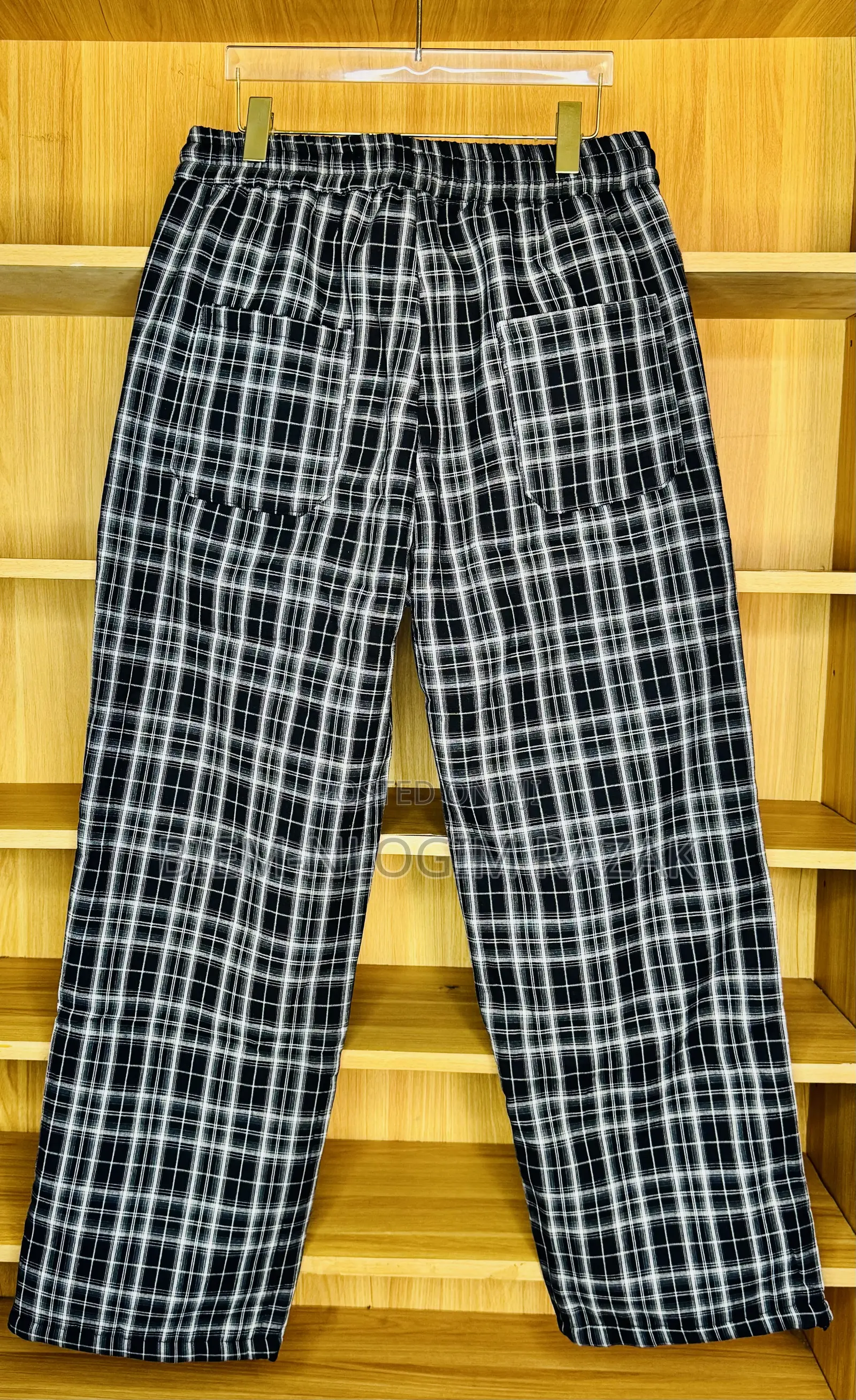Original Thick and Heavy Check-Check Sweatpants (Joggers) Available