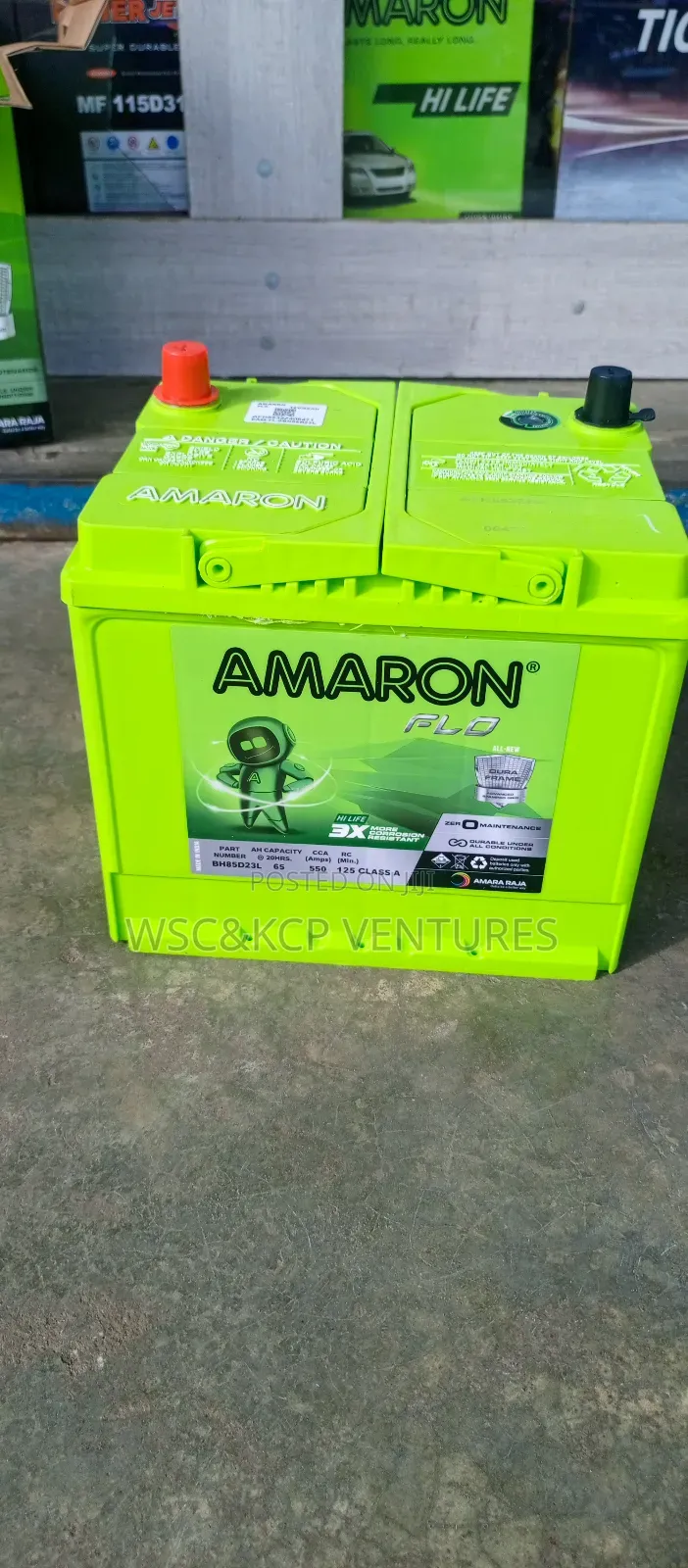 Amaron Battery 15 Plate Block 80h for Rav4 and Kia Sportage