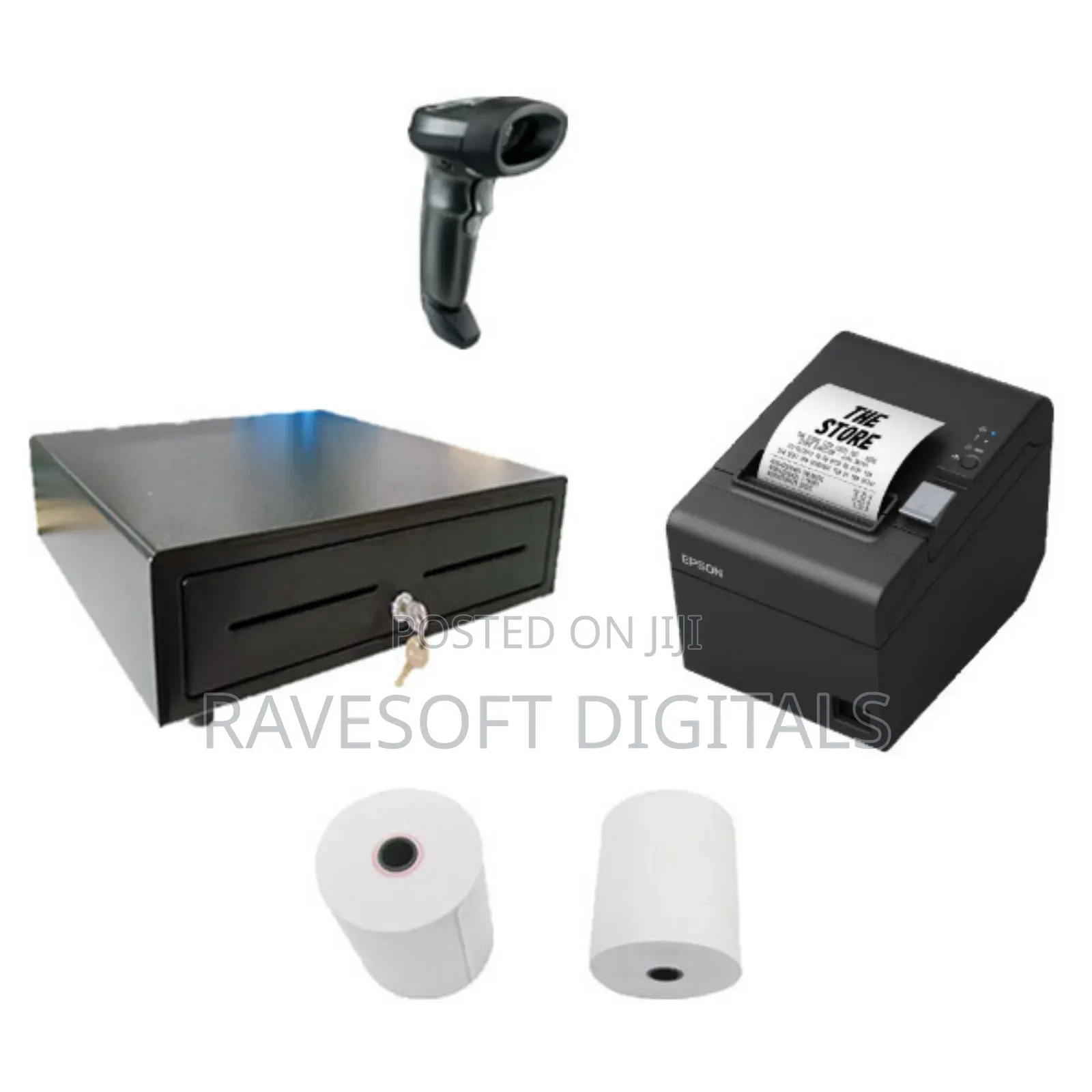 Pos Accessories Bundle – Printer, Scanner Drawer