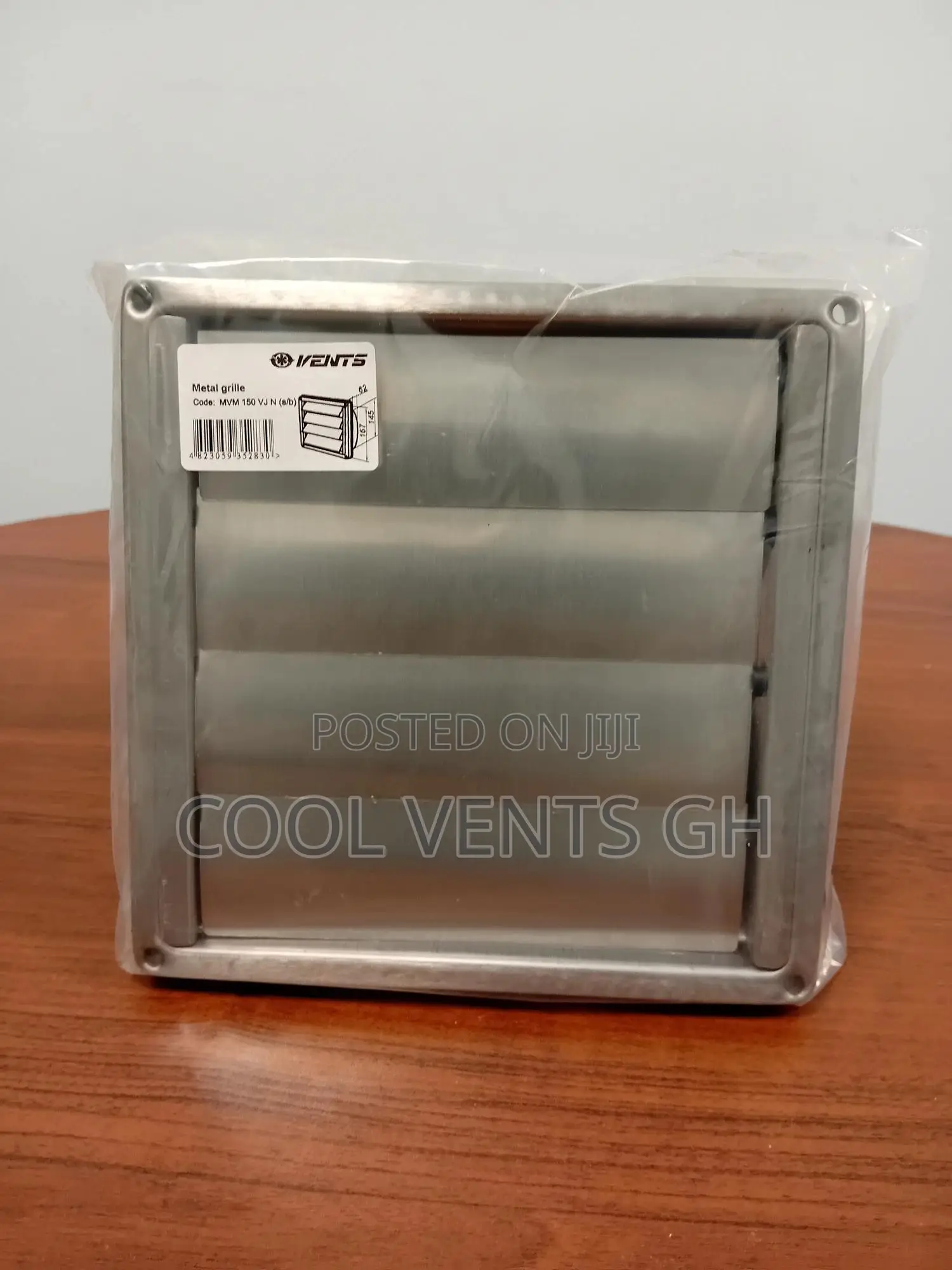 Vents Mv 150 Vj Air Operated Back Grille Extract Fan