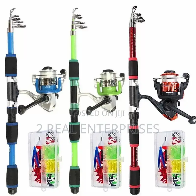 Fishing Rod With Reel, Fishing Baits and Hooks 6ft