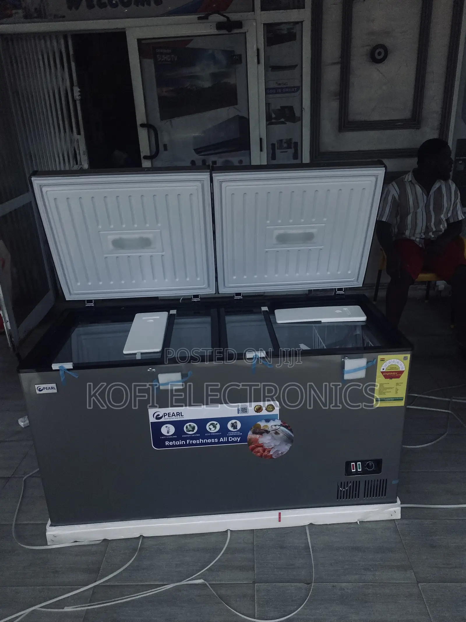 Glamorous Cooling Power With Pearl PCF-5310-6f 413l Freezer