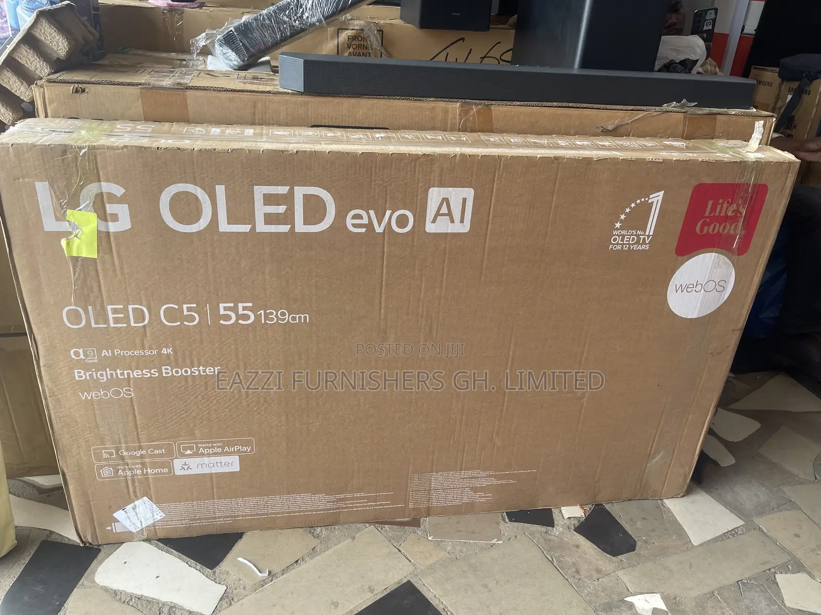 Black Brightness Booster C5 Lg Oled 55 Inche With Active at 144 Hz Tv