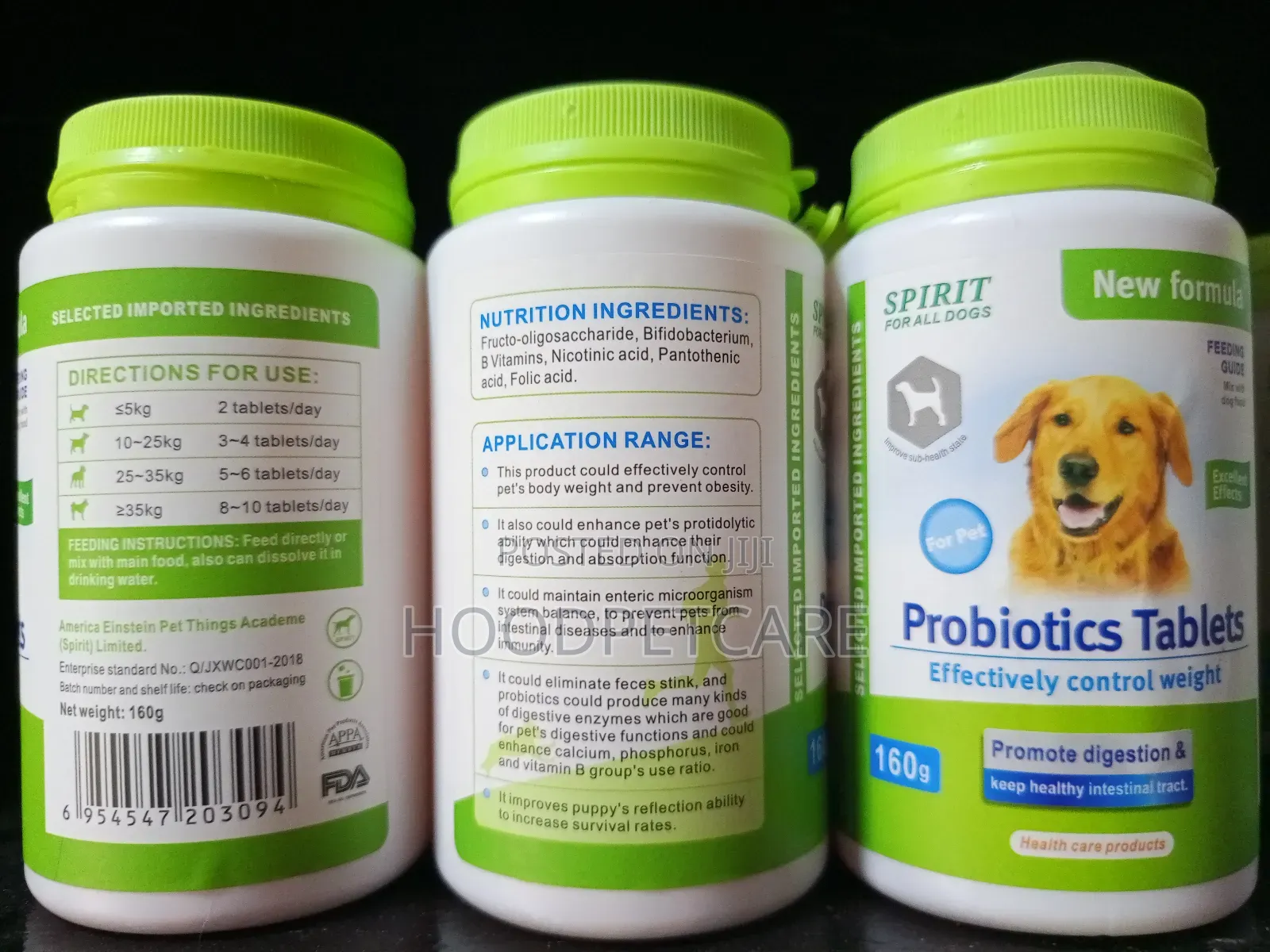 Spirit Probiotic Tablets for Dogs.