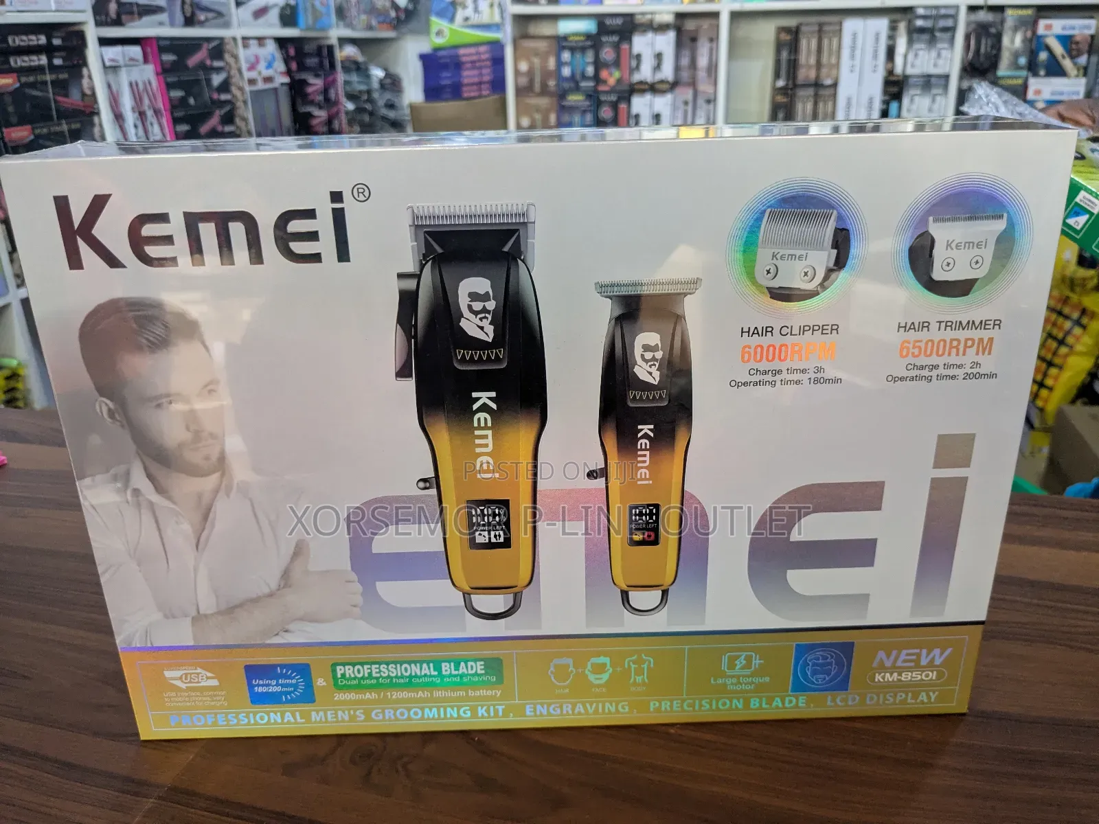 2 in 1 Chargeable Kemei Clipper