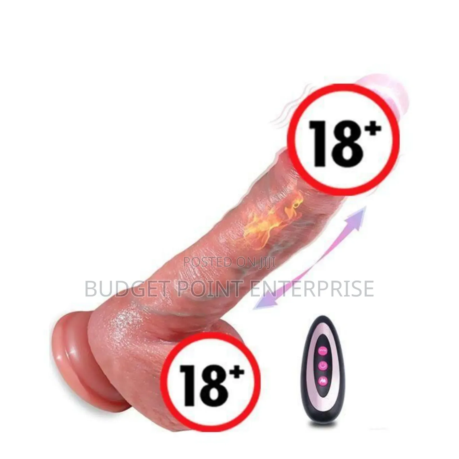 Telescopic Realistic 9 Inches Dildo Vibrator With Remote Control