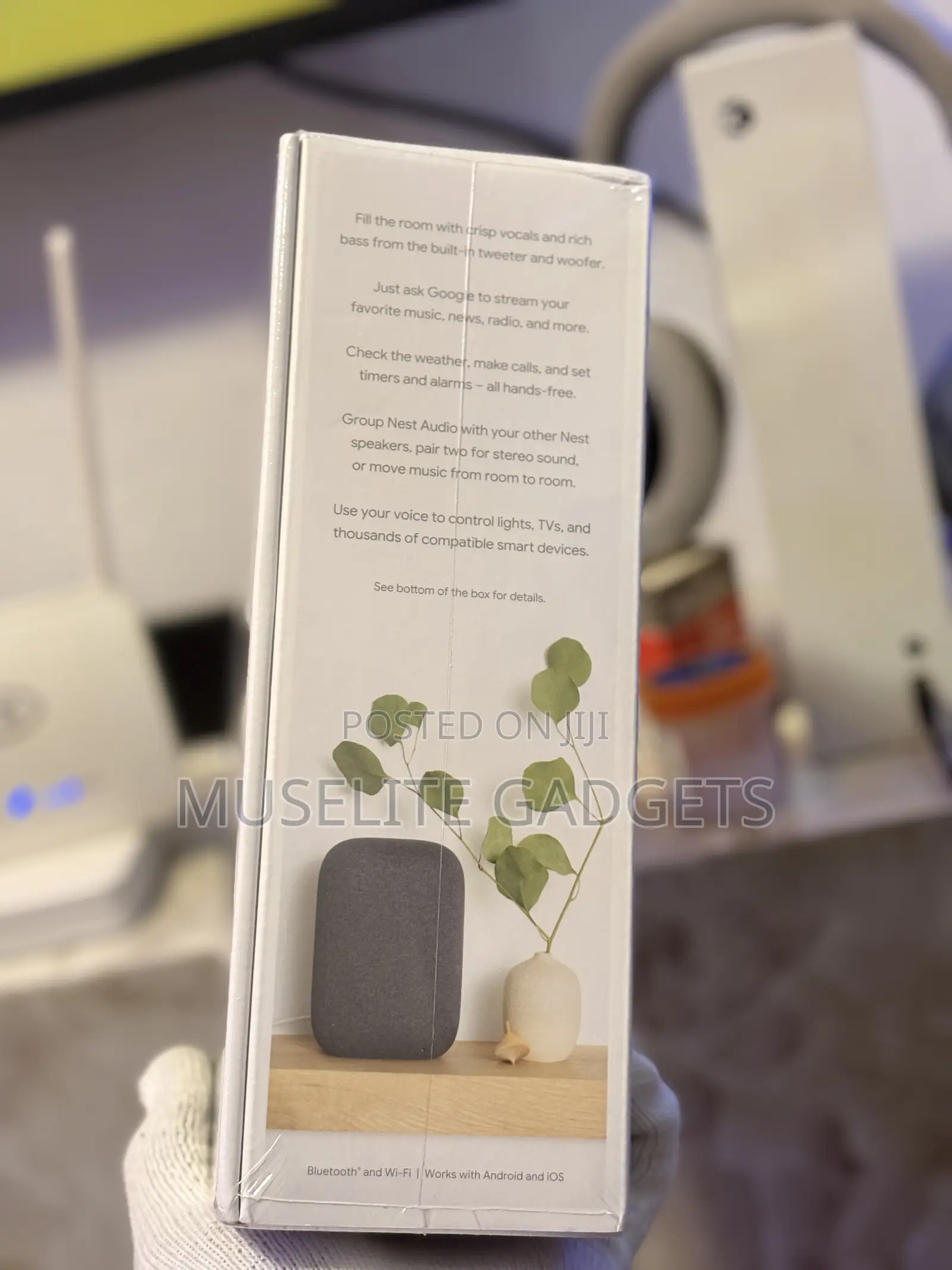 Google Nest Audio Smart Speaker -Google Assist, Deep Bass, Clear Sound