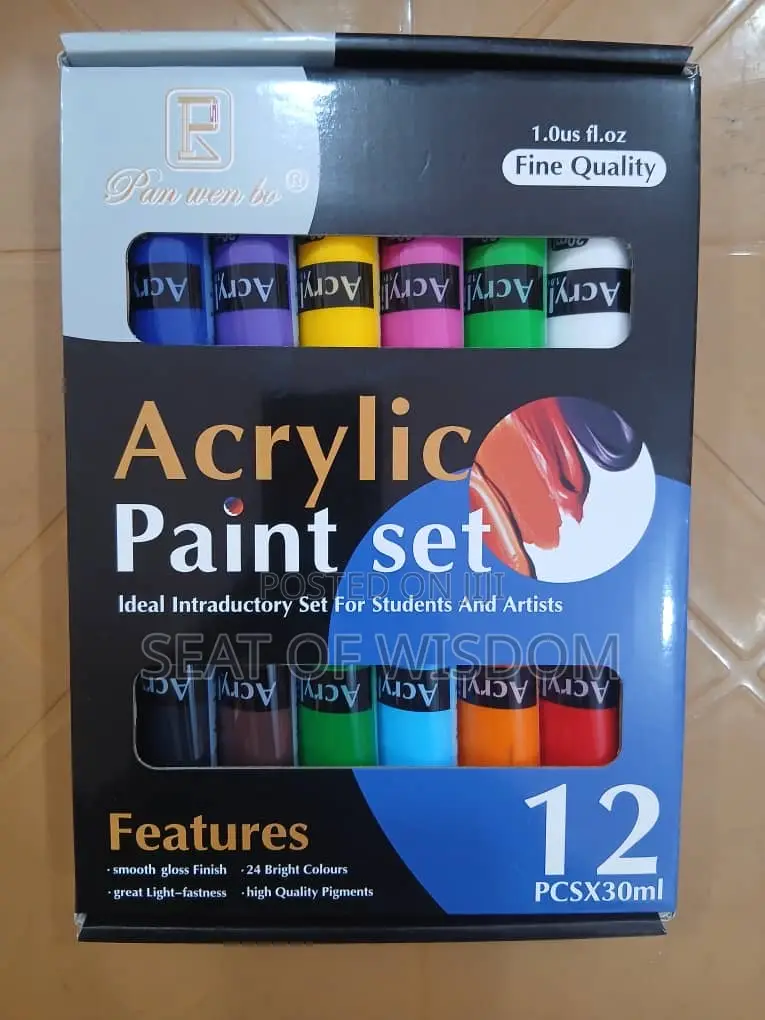 12 Colours Acrylic Paint