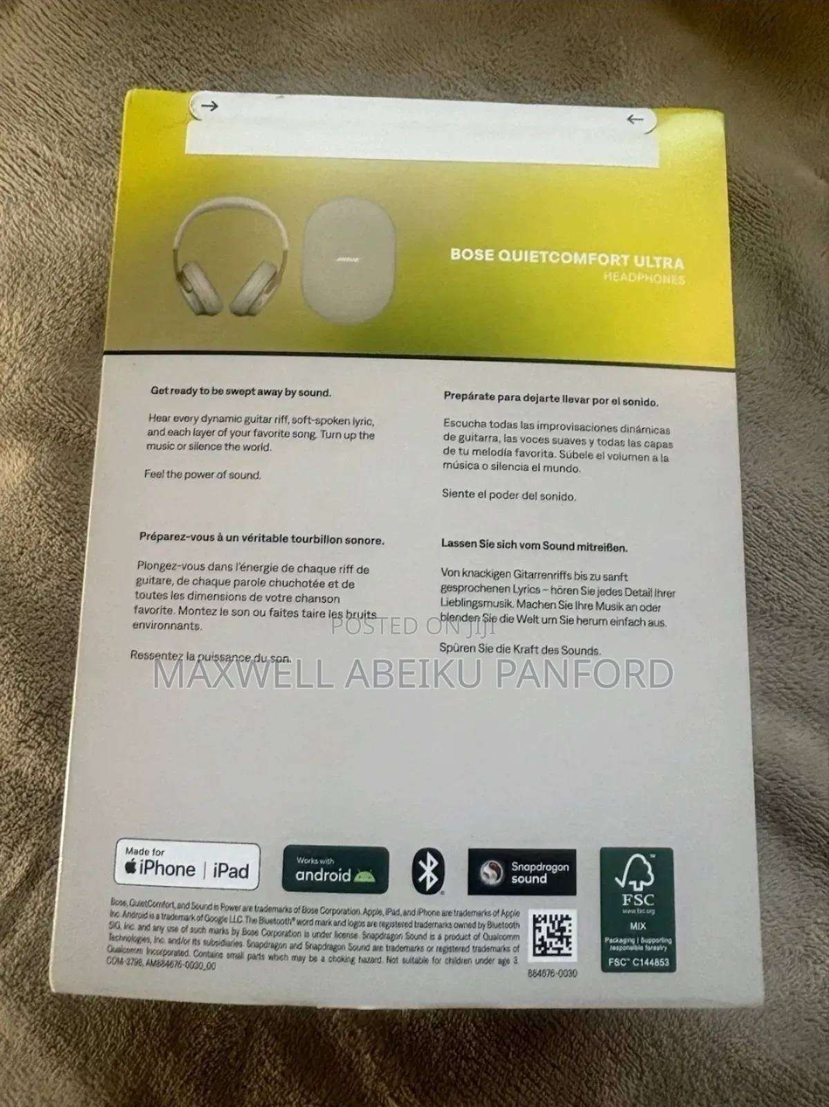 Bose Quietcomfort Ultra Wireless Headphones - Sandstone