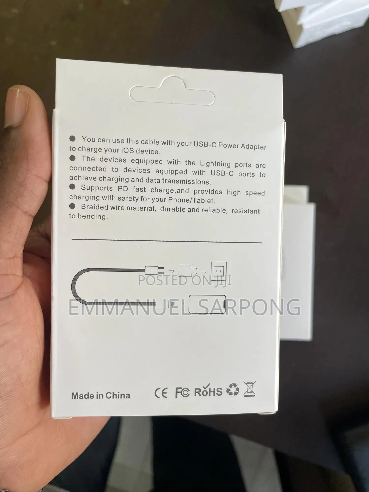 Usb-C to Lightning Fast Charging Cable (Braided)