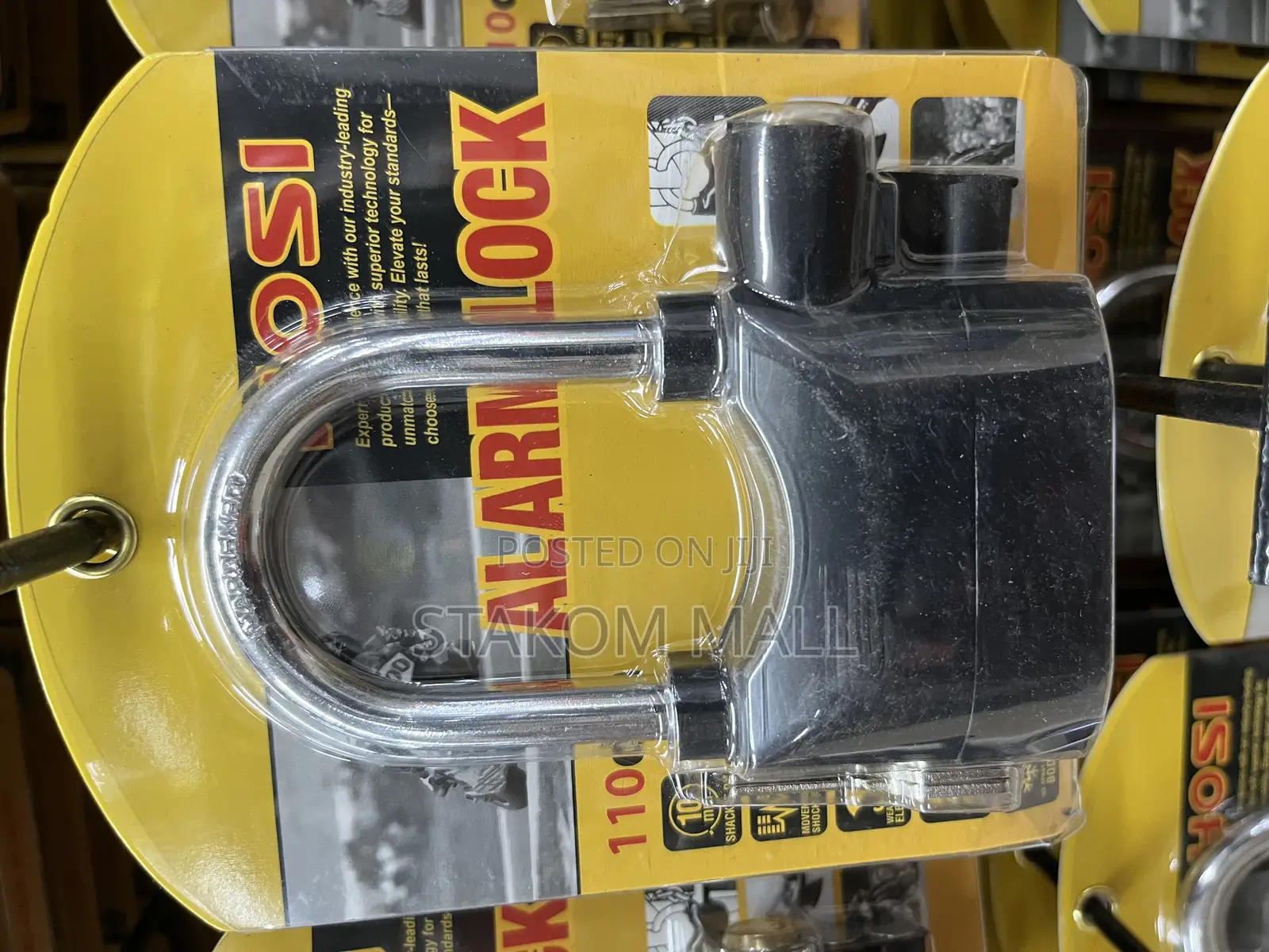 Motorcycle Lock With Alarm