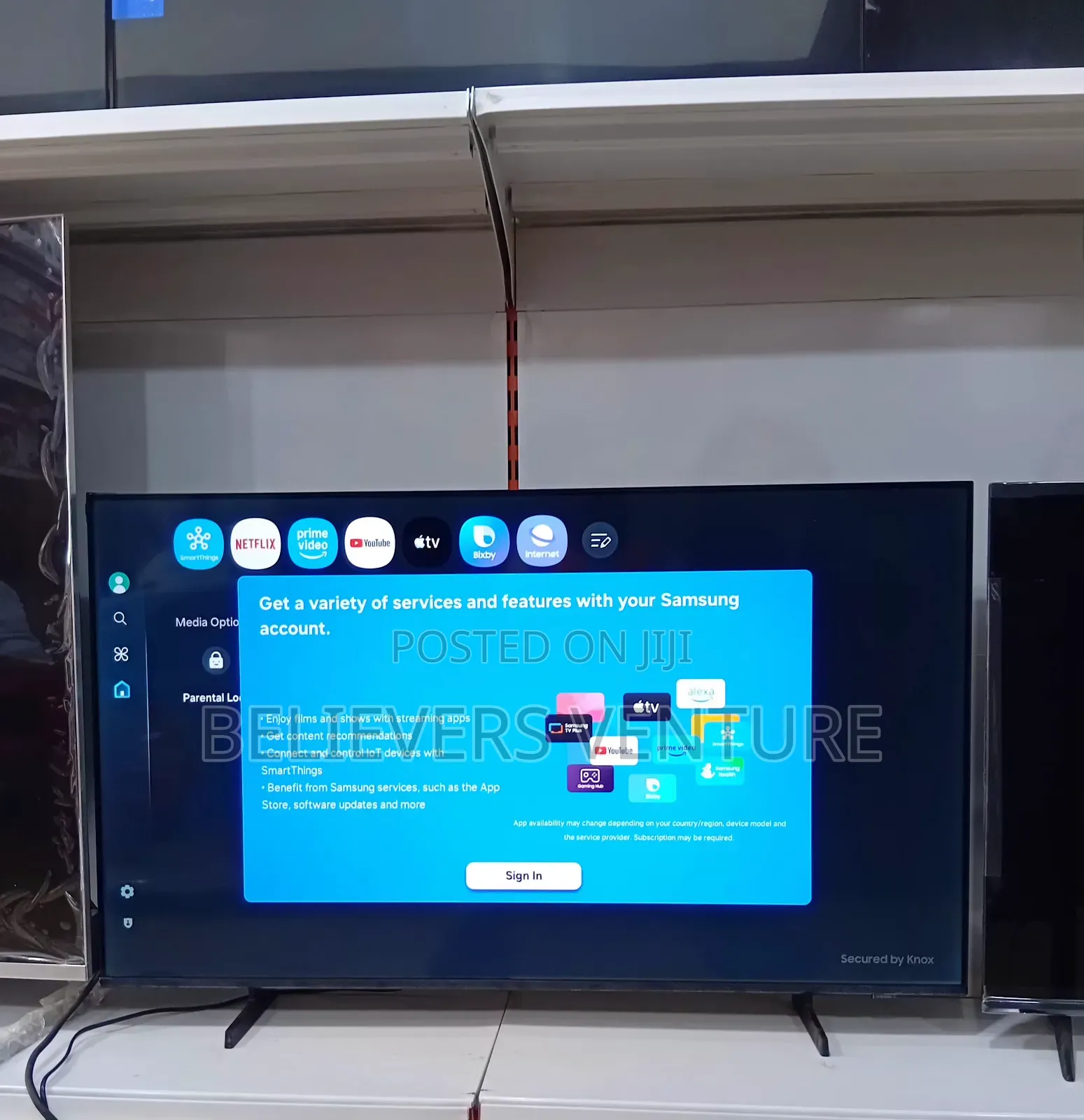 Samsung Television/Tv 50inch Flatscreen Knox O.S
