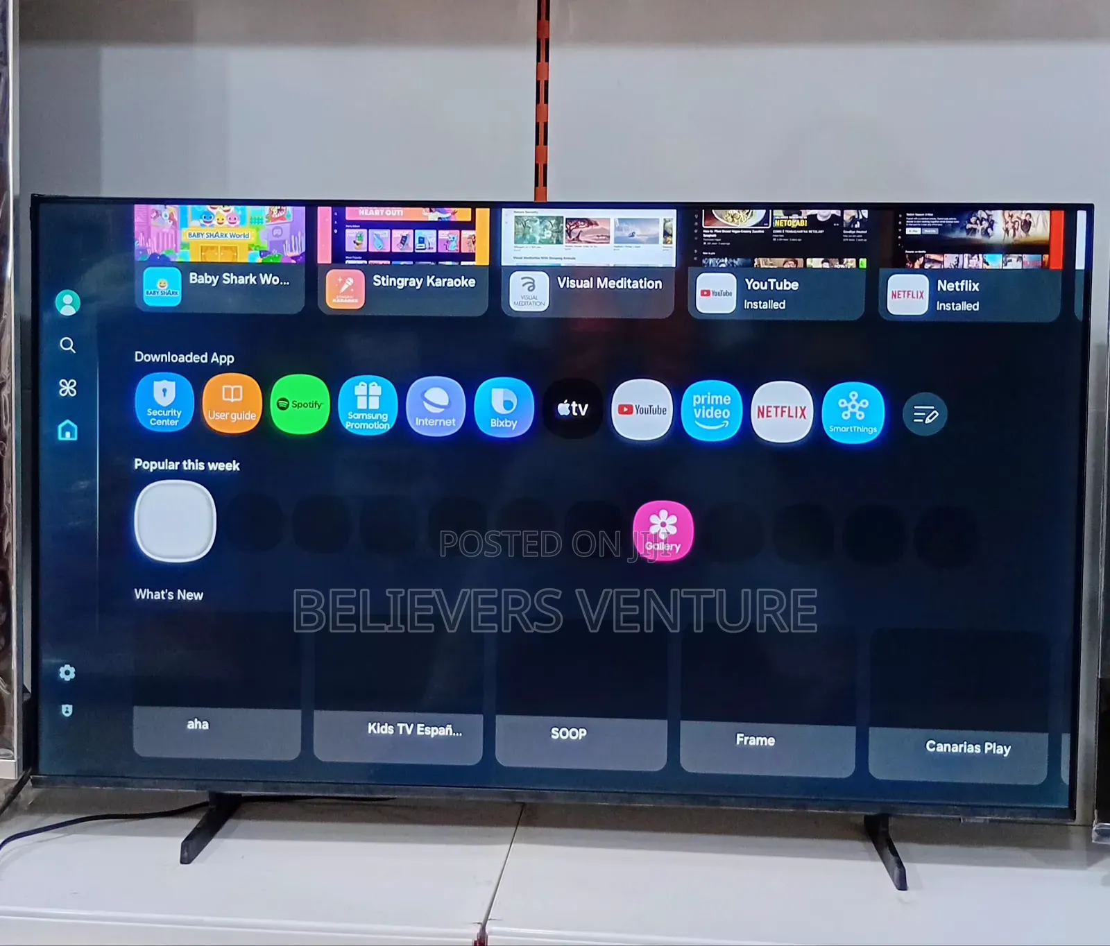 Knox O.S Samsung Flatscreen Television Qled Tv Display Uhcc-Tv